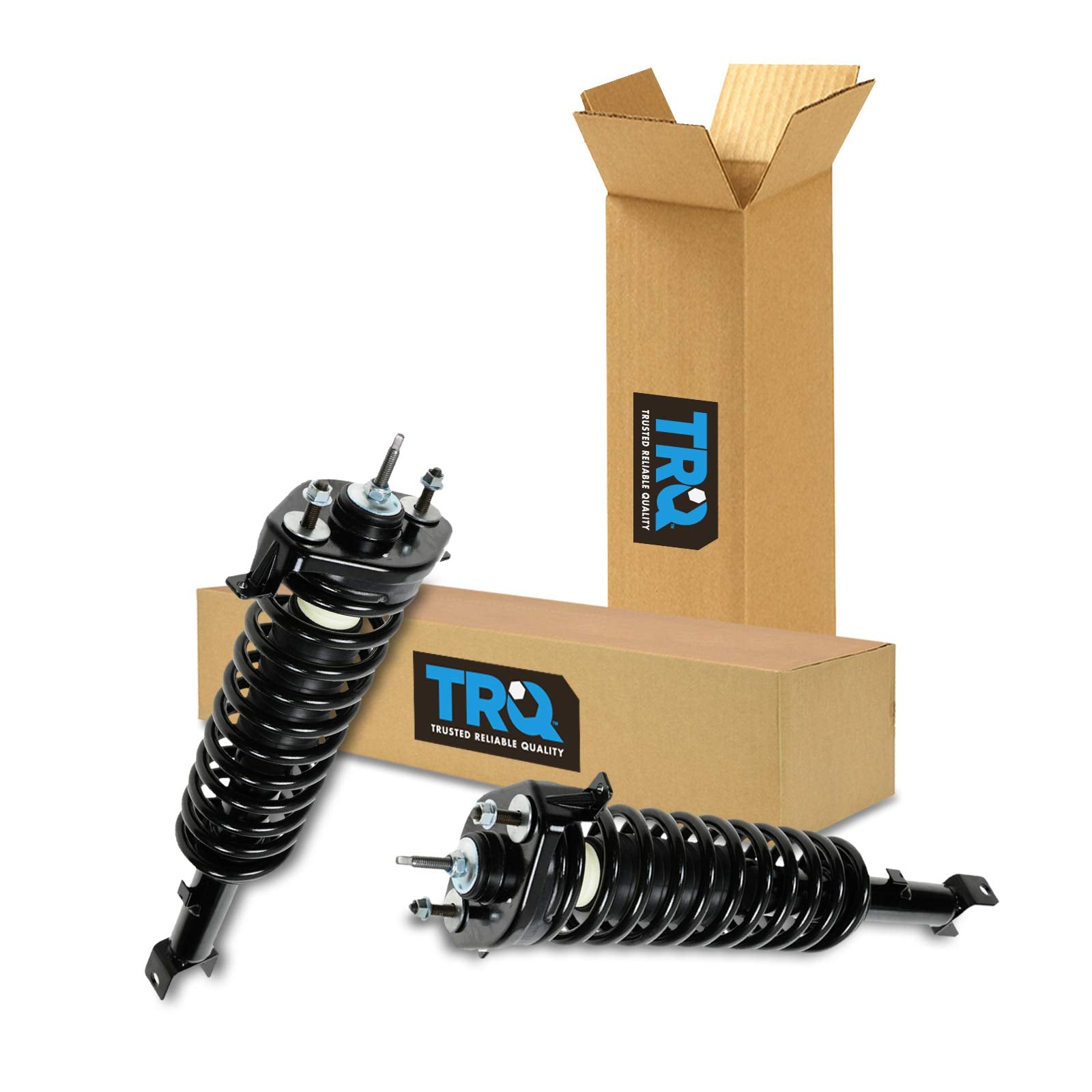 Trq Rear Strut & Coil Spring Assembly Set Driver & Passenger Sides Compatible With 01-06 Chrysler Sebring Dodge Stratus