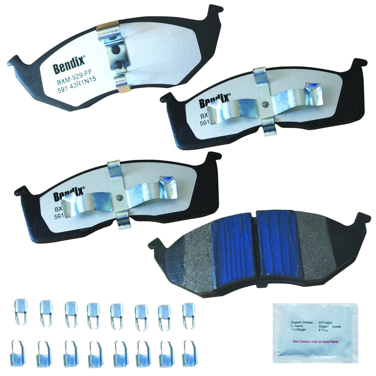 Bendix Fleet Metlok Mkd591Fm Semi-Metallic Front Brake Pads For Select Models Chrysler Concorde,Grand Voyager,Lhs,New Yorker,Tow