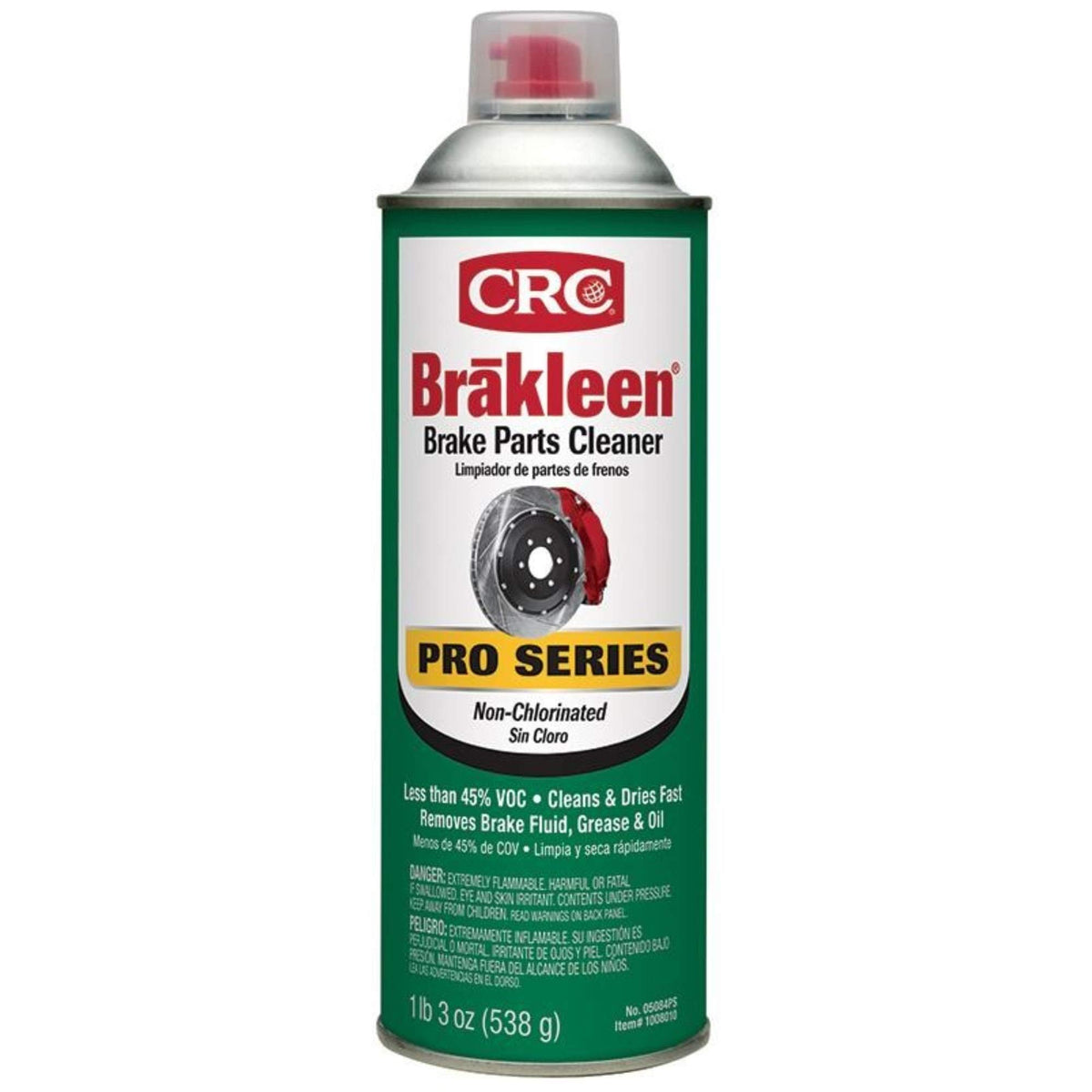 CRC Brakleen 1003697 Brake Cleaner Spray BPC Pro Series Non-Chlorinated Low VOC, 19 oz, [1 Pack]