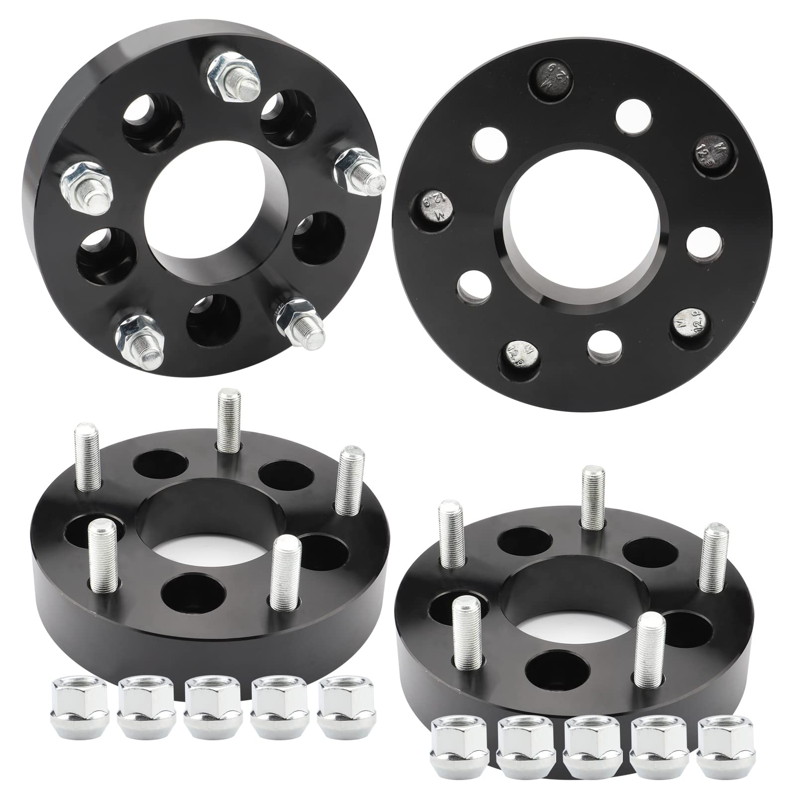 5X4.5 To 5X5.5 Wheel Adapters Change Bolt Pattern, 1.5 Inch Conversion 5X114.3 To 5X139.7 Wheel Adapters Spacers 73Mm Hub Core W