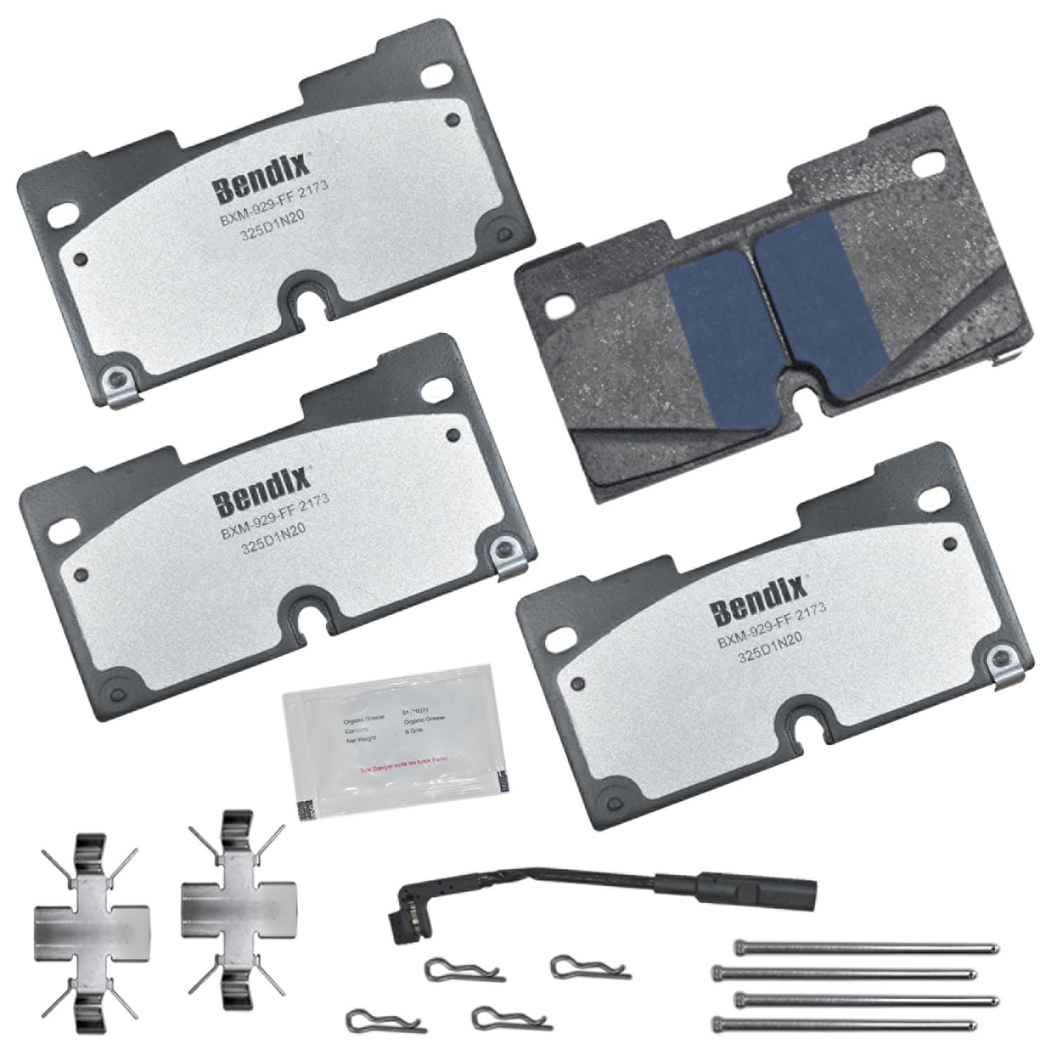 Bendix Fleet Metlok Mkd2173Fm Semi-Metallic Front Brake Pads For Select Models Cadillac Escalade,Esv,Chevrolet Cheyenne,Silverad