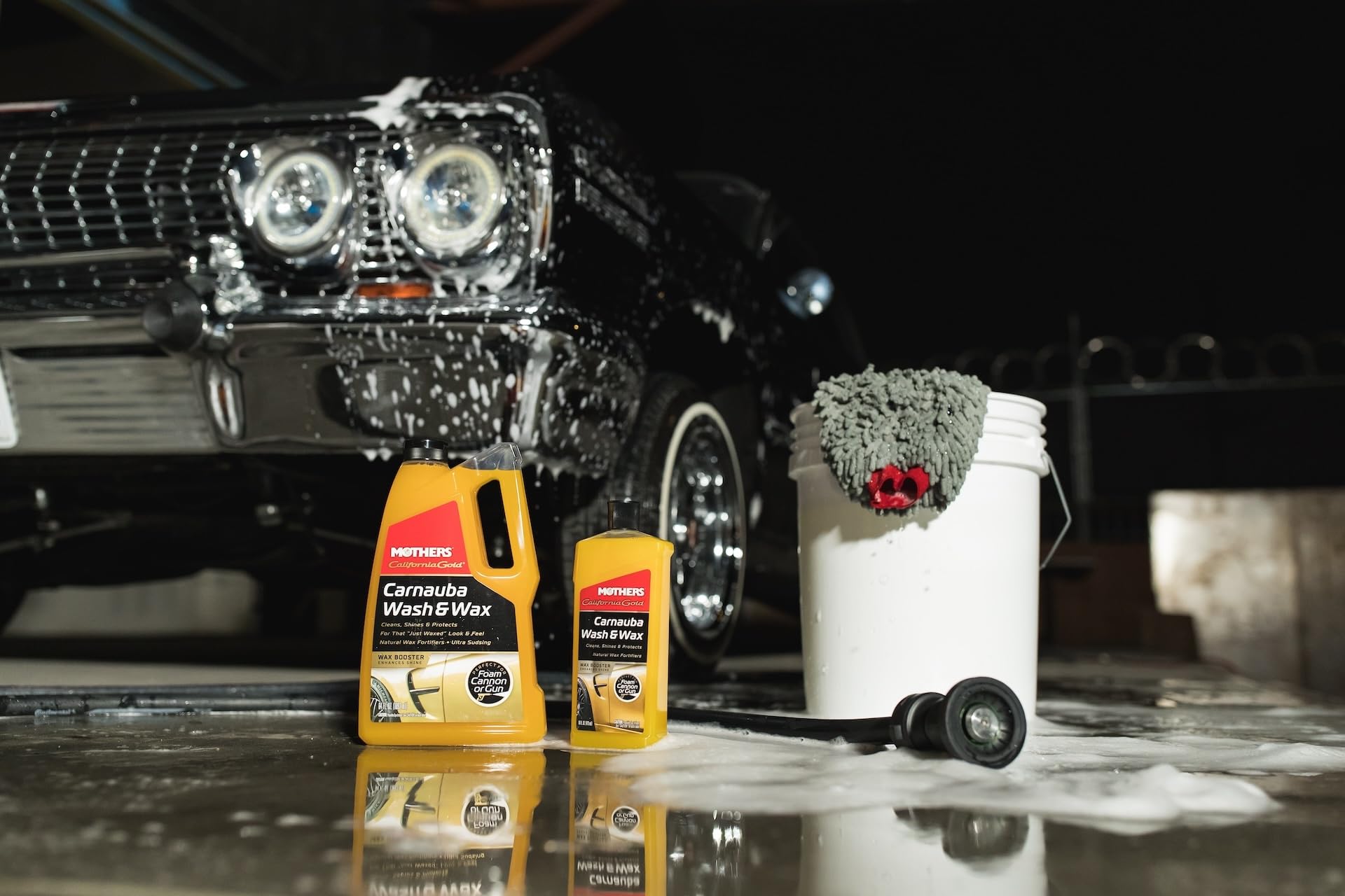 Mothers 05676 California Gold Carnauba Wash & Wax, 16 Fl. Oz.