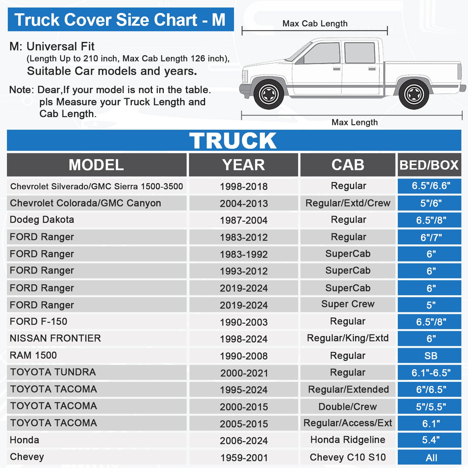 Sailnovo Truck Car Cover Waterproof All Weather,7 Layers Heavy Duty Outdoor Full Car Cover, Snowproof Rainproof Windproof Sun Uv