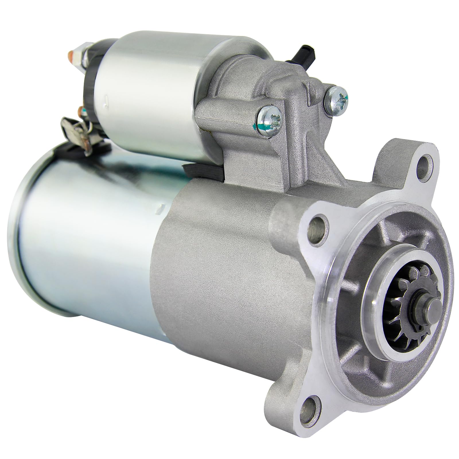 Ford Starter Replacement New For 00-05 Excursion, 99-13 Expedition F-150 F-250 F-350 F-450 F-550 Super-Duty Lincoln Navigator, 05-10 Mustang, 99-13 V8 V10 4.6 5.0 5.4 6.2 6.8L, 4L34-11000-Aa 6646N