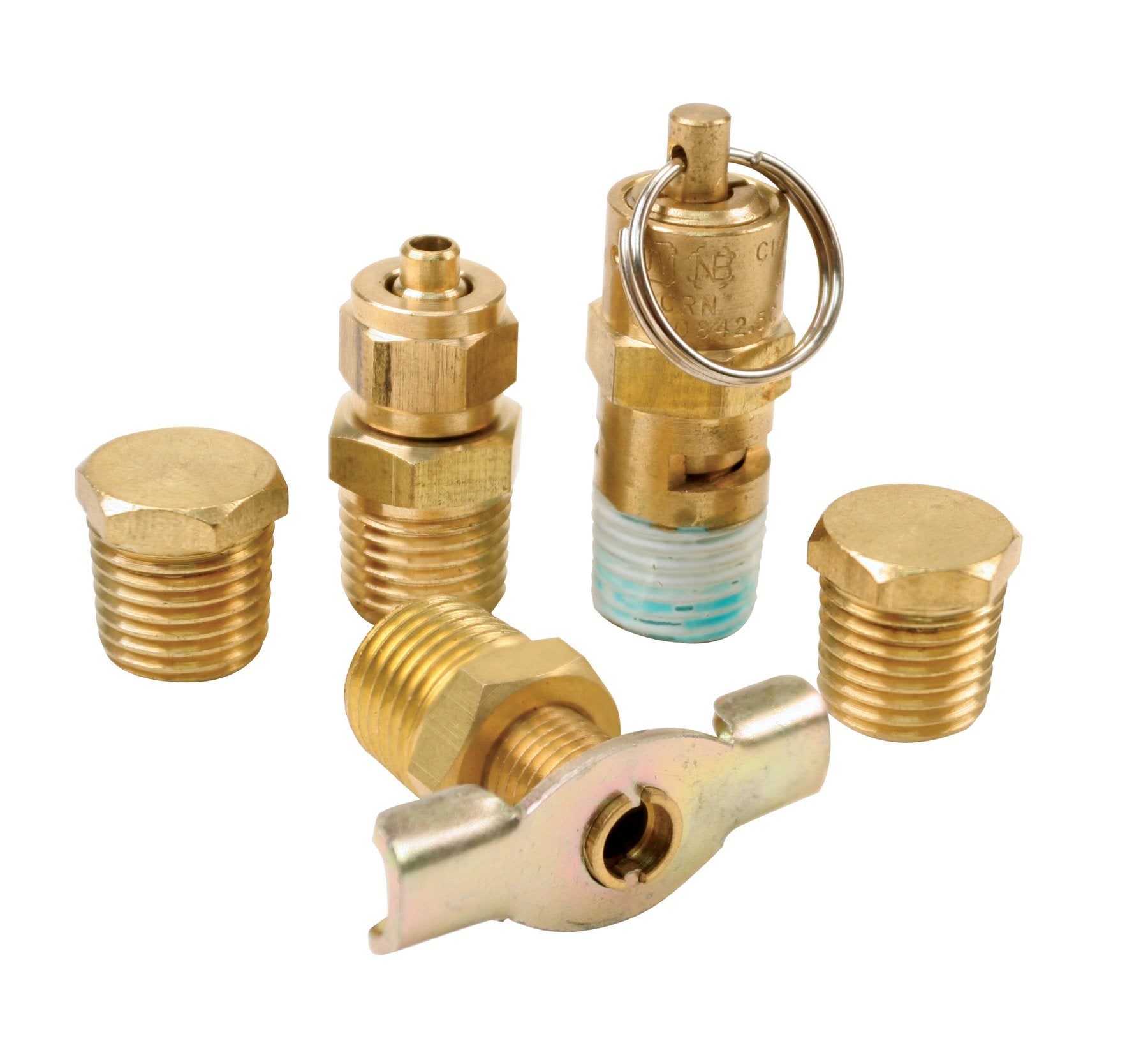 VIAIR 90005 Gold Tank Port Fittings Kit - Durable, High-Quality Air Compressor Accessories for Optimal Performance