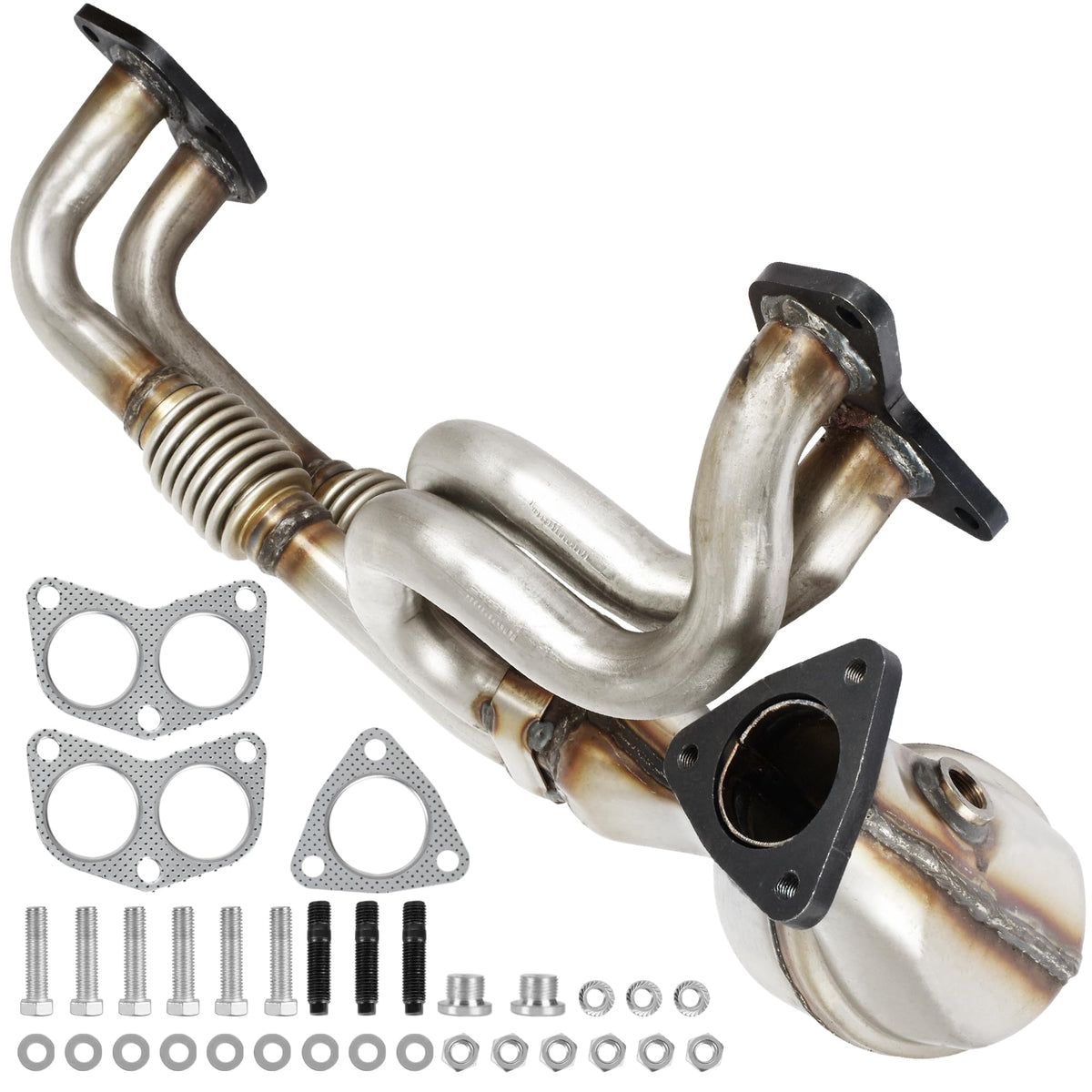 KLN Catalytic Converter Kit Direct-Fit Compatible with Subaru Forester 2006-2010 2.5L, Impreza 2006-2011 2.5L, Legacy 2006-2012 