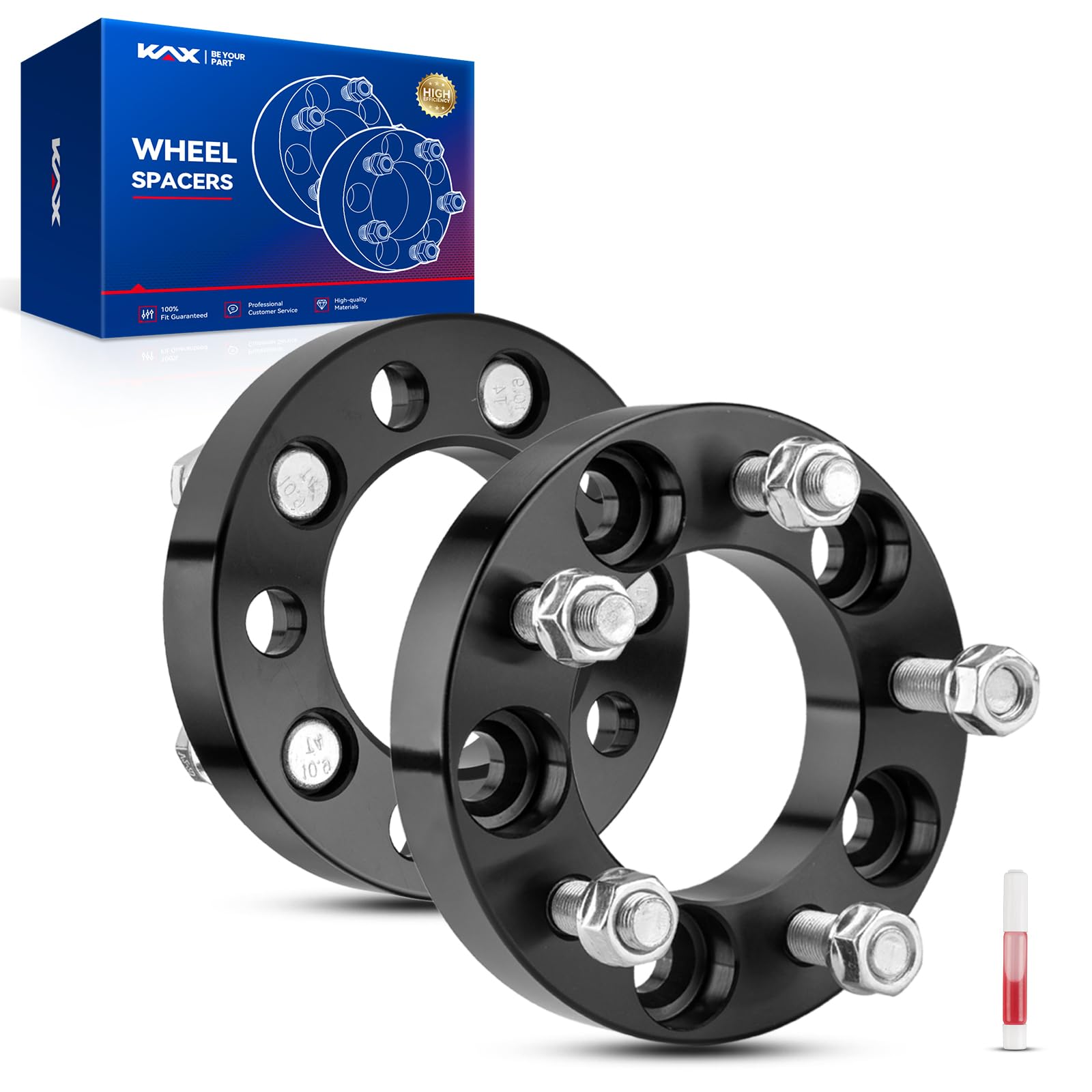 Kax 5X4.5 Wheel Spacers,1 Inch 5 Lug Centric Wheel Spacers Fit For Edge, Explorer, Ranger, Explorer Sport Trac, Grand Cherokee,