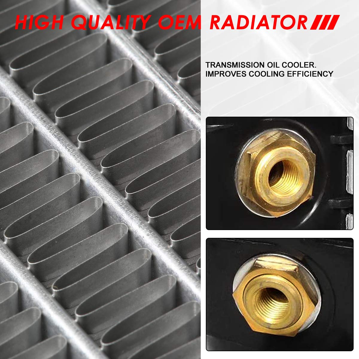 Auto Dynasty Radiator Compatible With 1993-1998 Ford Thunderbird Lincoln Mark Viii Mercury Cougar 4.6L V8, Dpi 1551 Factory Styl