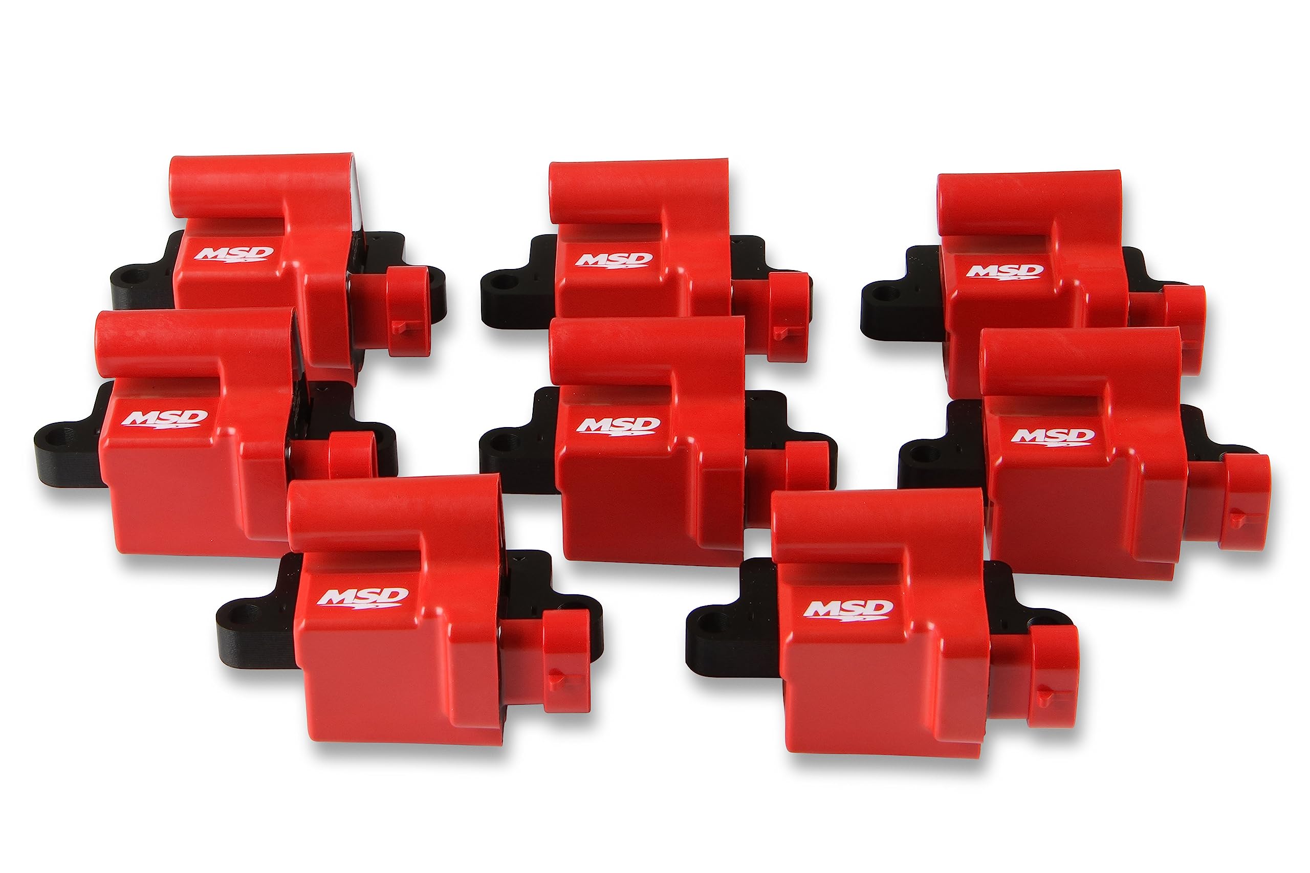 Msd 82648 Ignition Coil Blaster Ls Series, Red, 8-Pack
