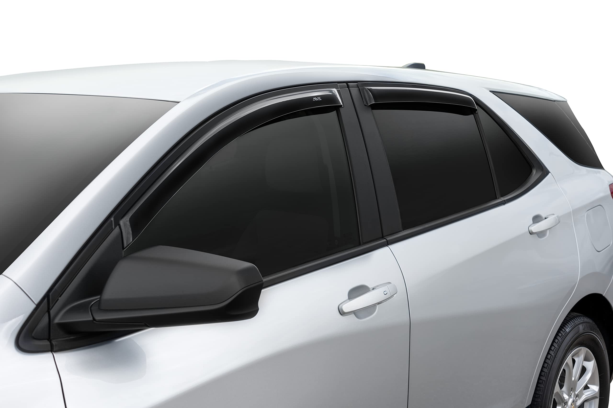 Auto Ventshade [Avs Outside Mount Rain Guards For 2014-2019 Toyota Highlander, 4 Pcs. | Window Vent Visors - Smoke | 94427