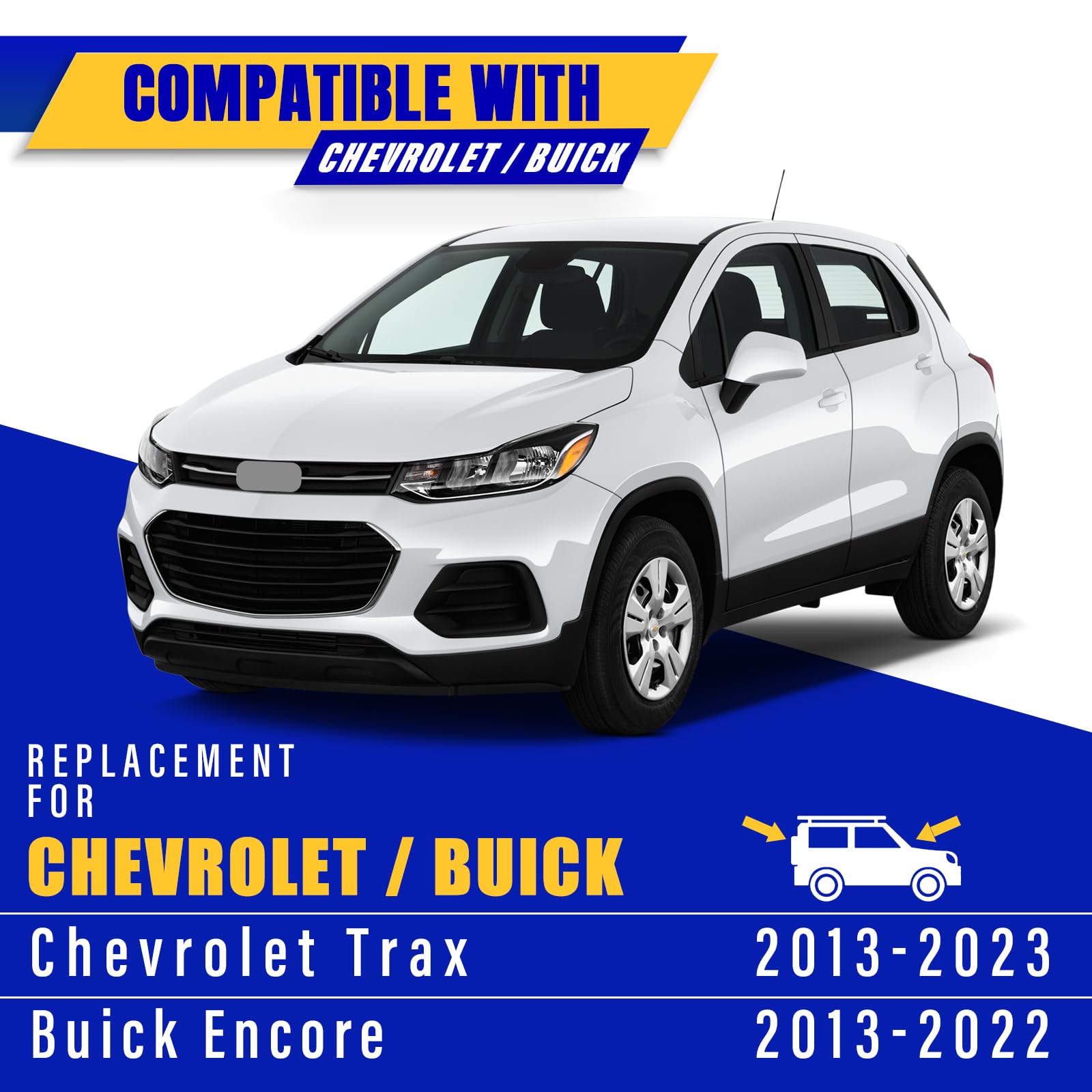 3 Wipers Replacement For 2013-2021 Chevrolet Chevy Trax/2013-2021 Buick Encore, Windshield Wiper Blades Original Equipment Repla