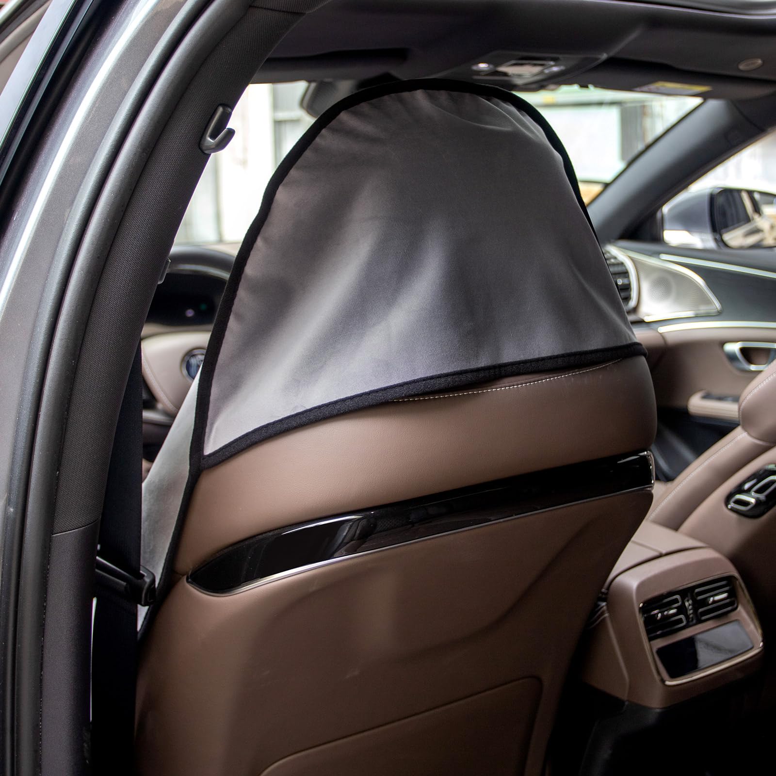 Leader Accessories Grey Car Seat Cover Front Seats Protector For Gym Workout,Running,Swimming,Beach And Hiking,Waterproof Velvet