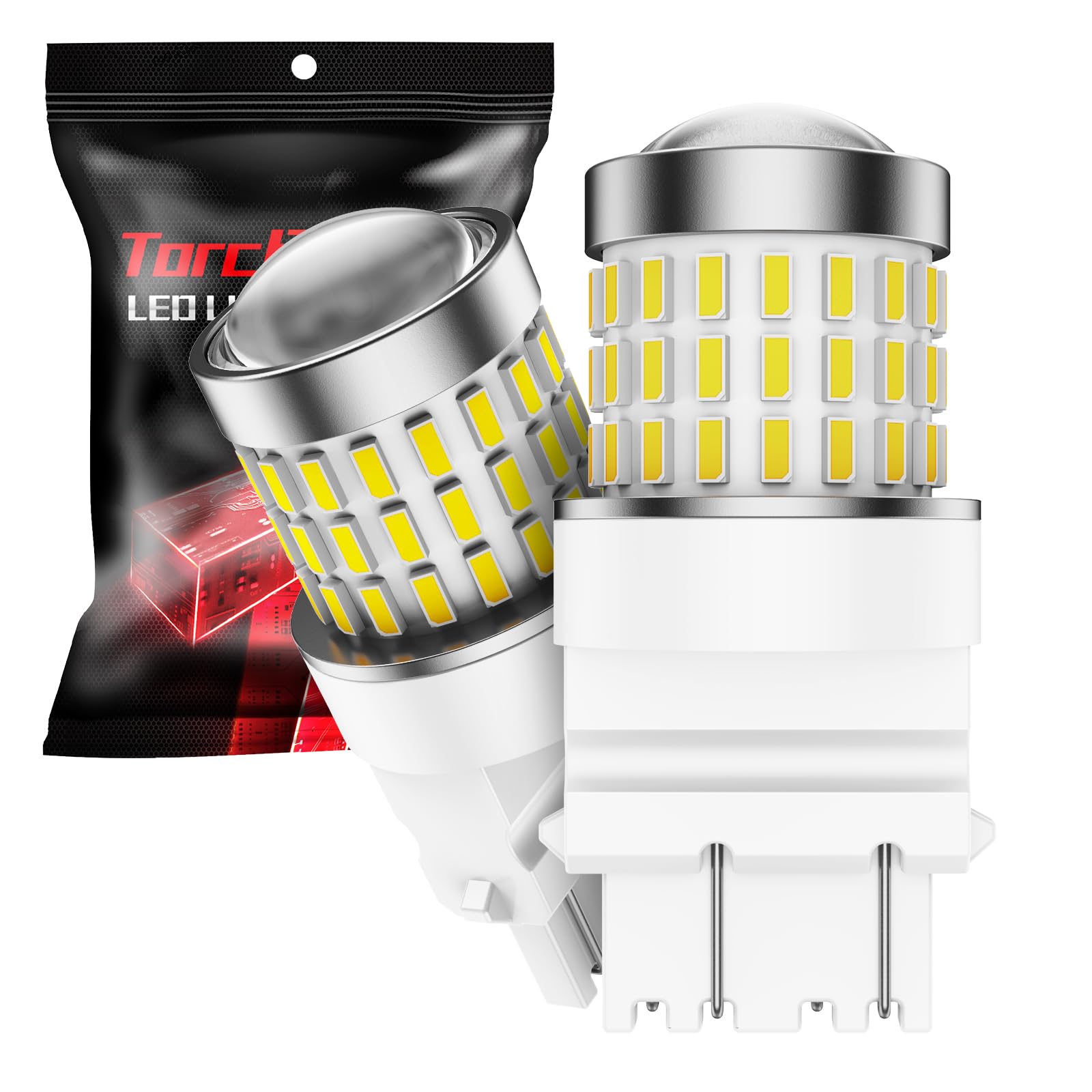 Torchbeam 3157 Led Bulbs For Reverse Lights, Super Bright 3156 4157 3056 3057 4057 3457 Car Led Bulbs, 3000 Lumens 6000K Backup