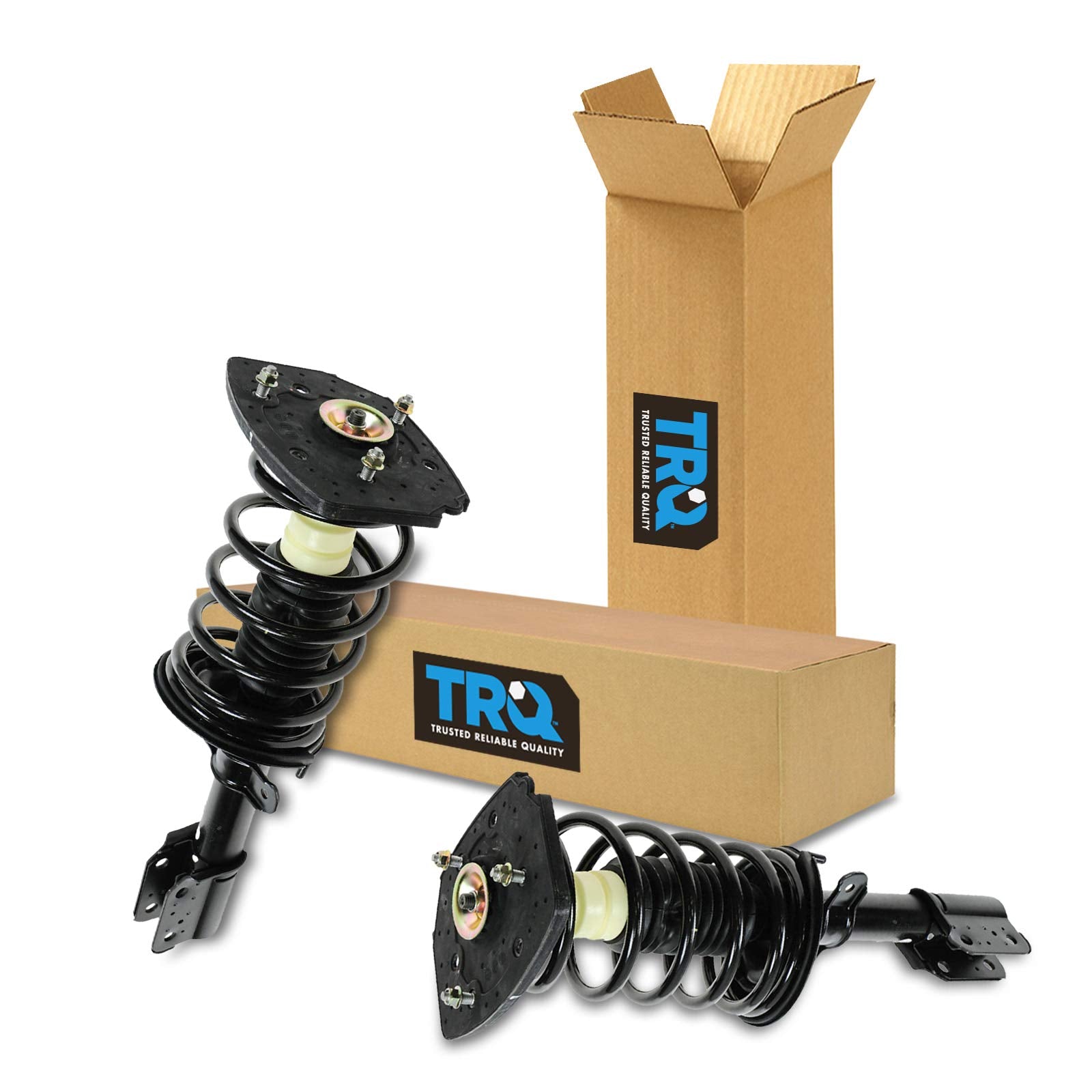 Trq Rear Strut & Coil Spring Assembly Set Driver & Passenger Sides Compatible With 05-09 Buick Lacrosse 00-13 Chevrolet Impala 0