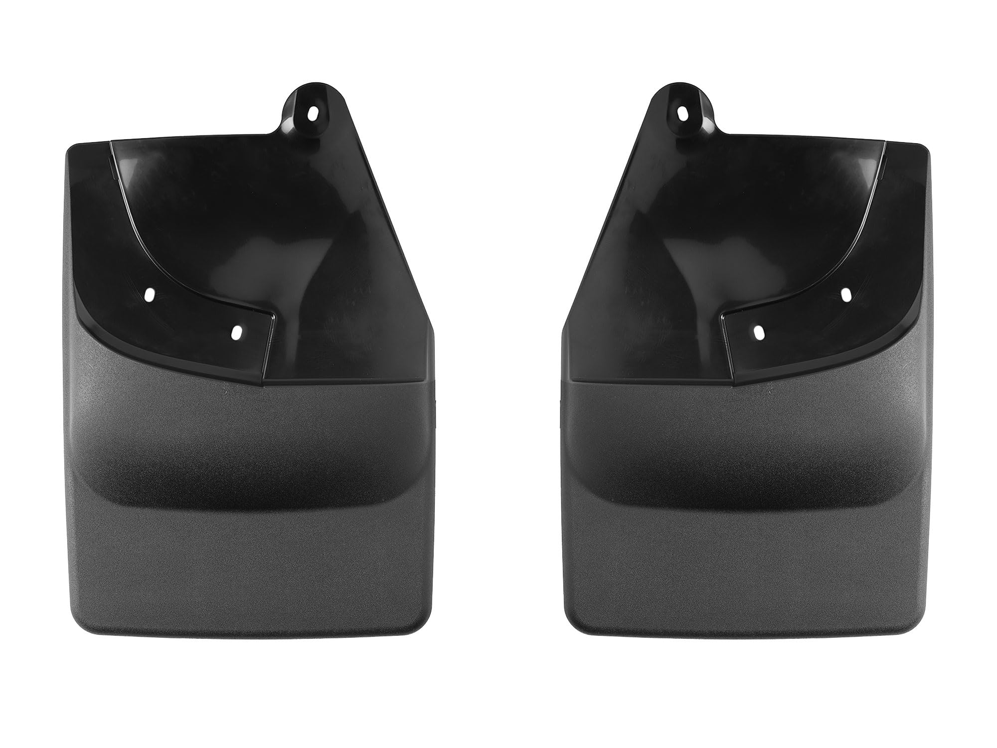 WeatherTech Custom No Drill Splash Guard MudFlaps for Chevrolet Silverado 1500  Rear Pair (120152), Black