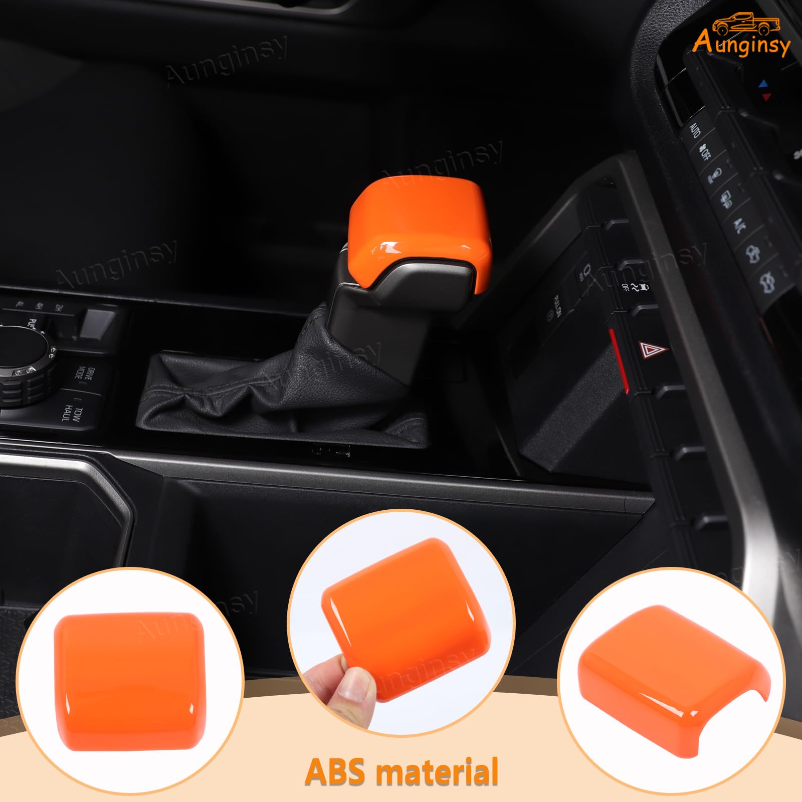 Aunginsy Shifter Gear Hand Brake Trim Cover Compatible With Toyota Tundra/Sequoia 2022-2025 Tacoma 2024 2025 Center Console Gear