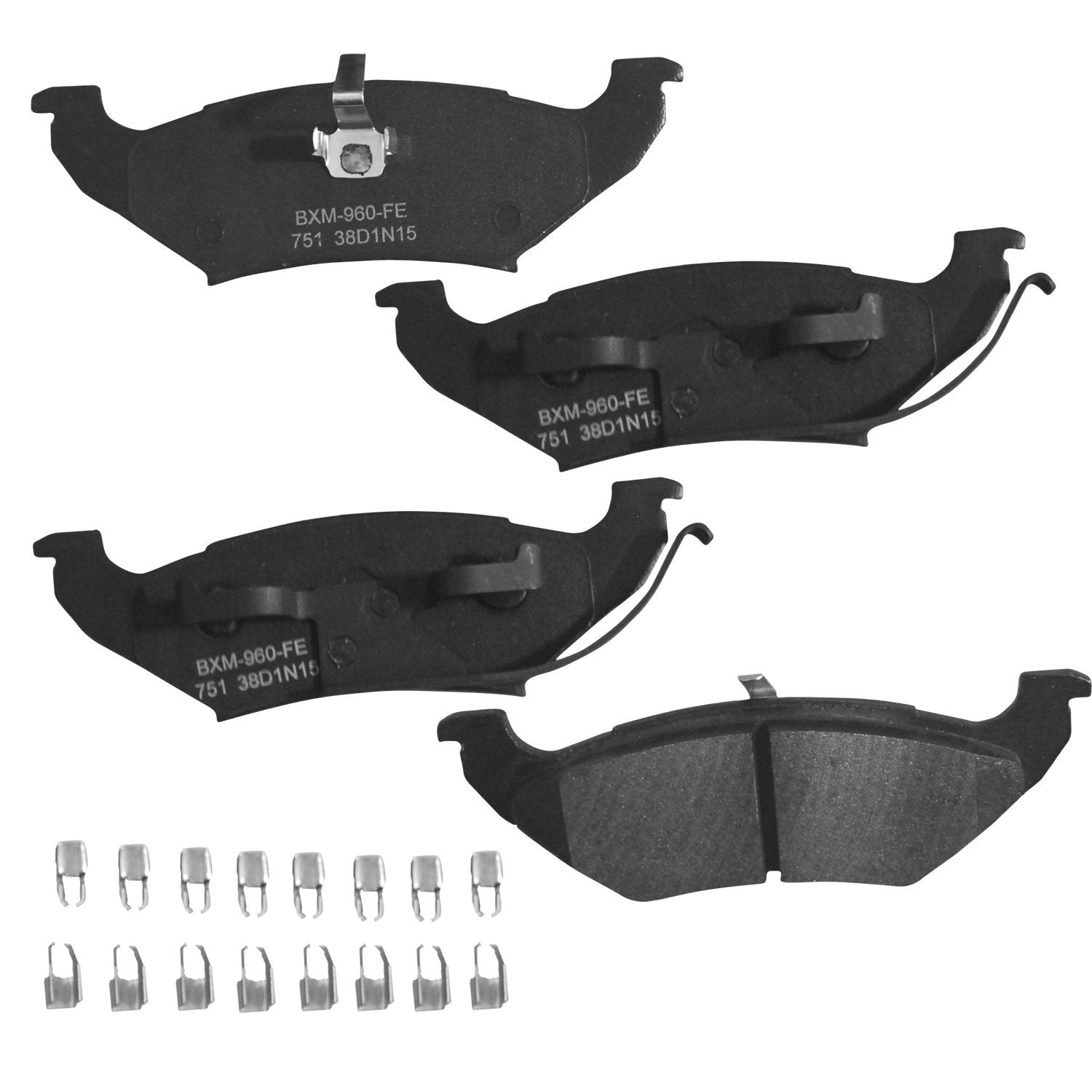 Bendix Premium Sbm751 Semi-Metallic Rear Brake Pads For Chrysler Town & Country 2000-1997, Dodge Caravan 2000, Grand Caravan 200