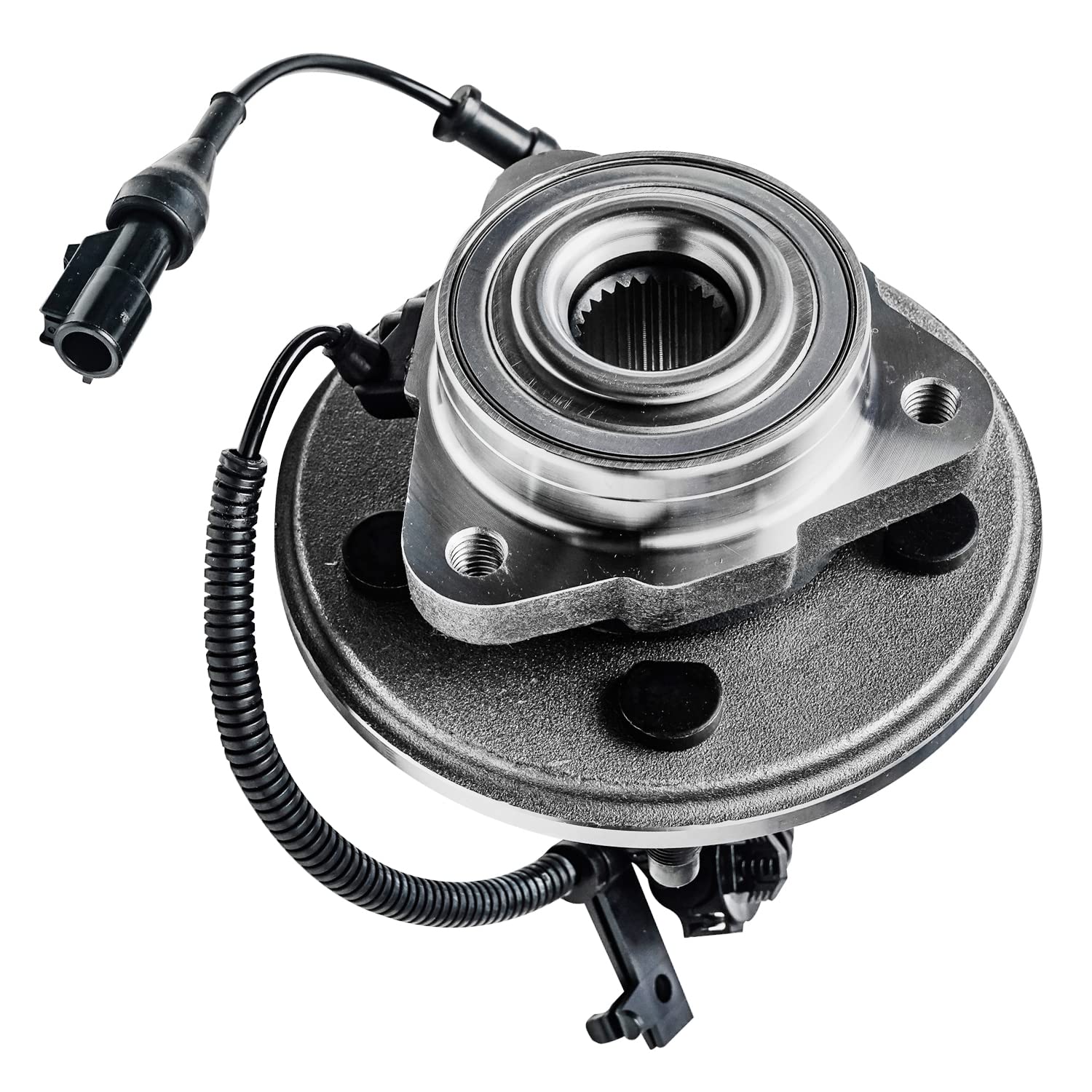 Detroit Axle - Front Wheel Bearing Hub For Ford Explorer Mercury Mountaineer 2006-2010, Replacement 2007 2008 2009 Explorer Moun