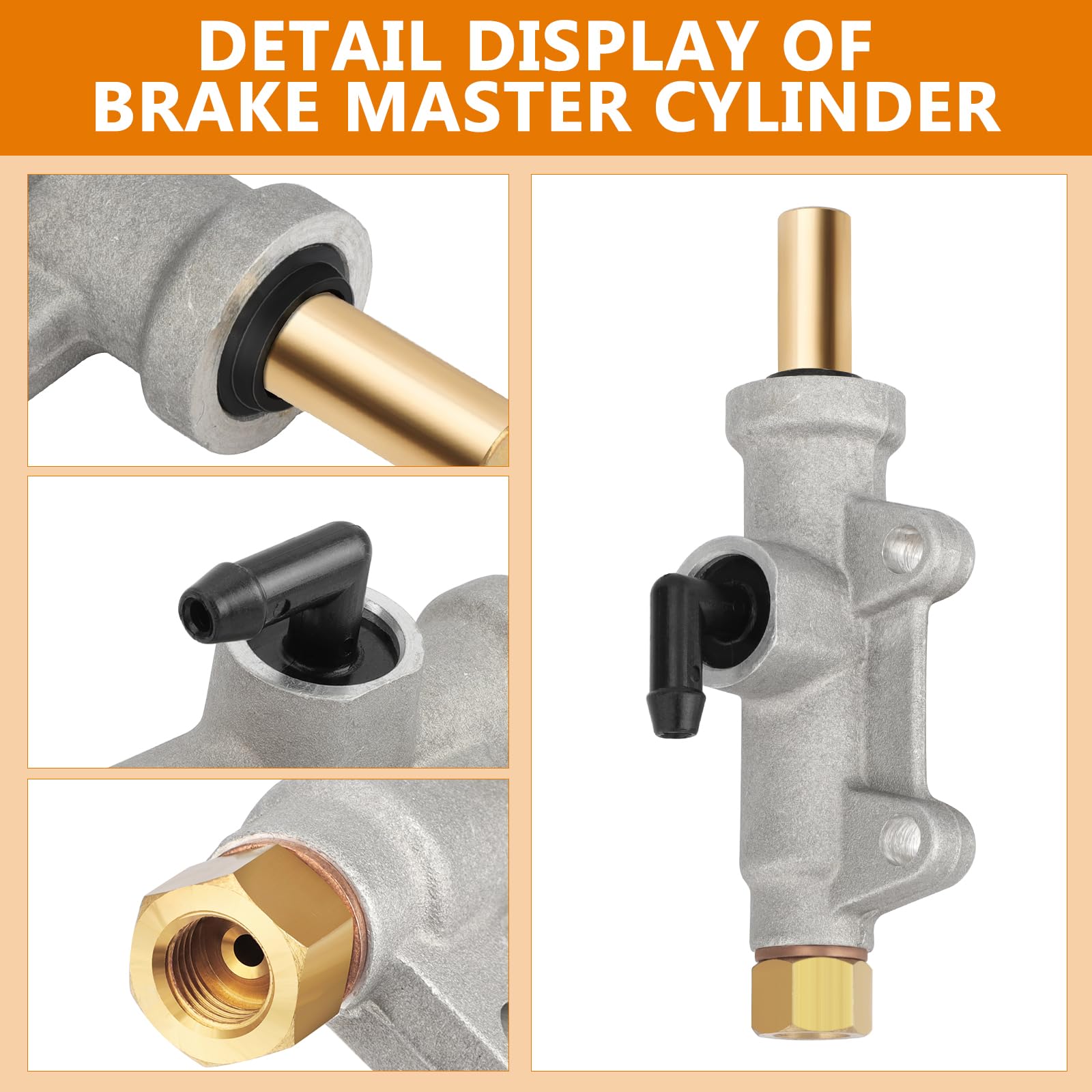 M Mati Rear Brake Master Cylinder For Polaris Sportsman 335 400 450 500 600 700 800 Scrambler 400 500 Diesel 455 Sport 400 Trail