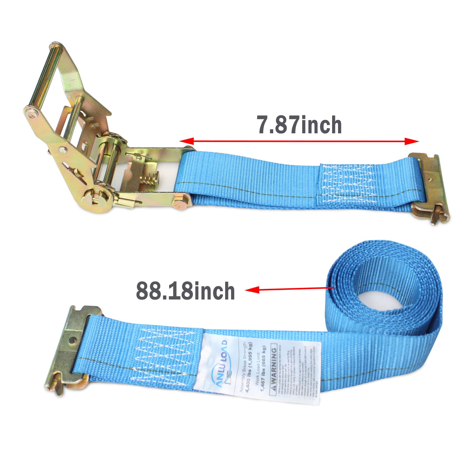 Anluload Wheel Chock Tie Down Kit,Wheel Tie Down Straps,E Track Tie Down System For Atv,Utv,Construction Equipment&Small Tractors.