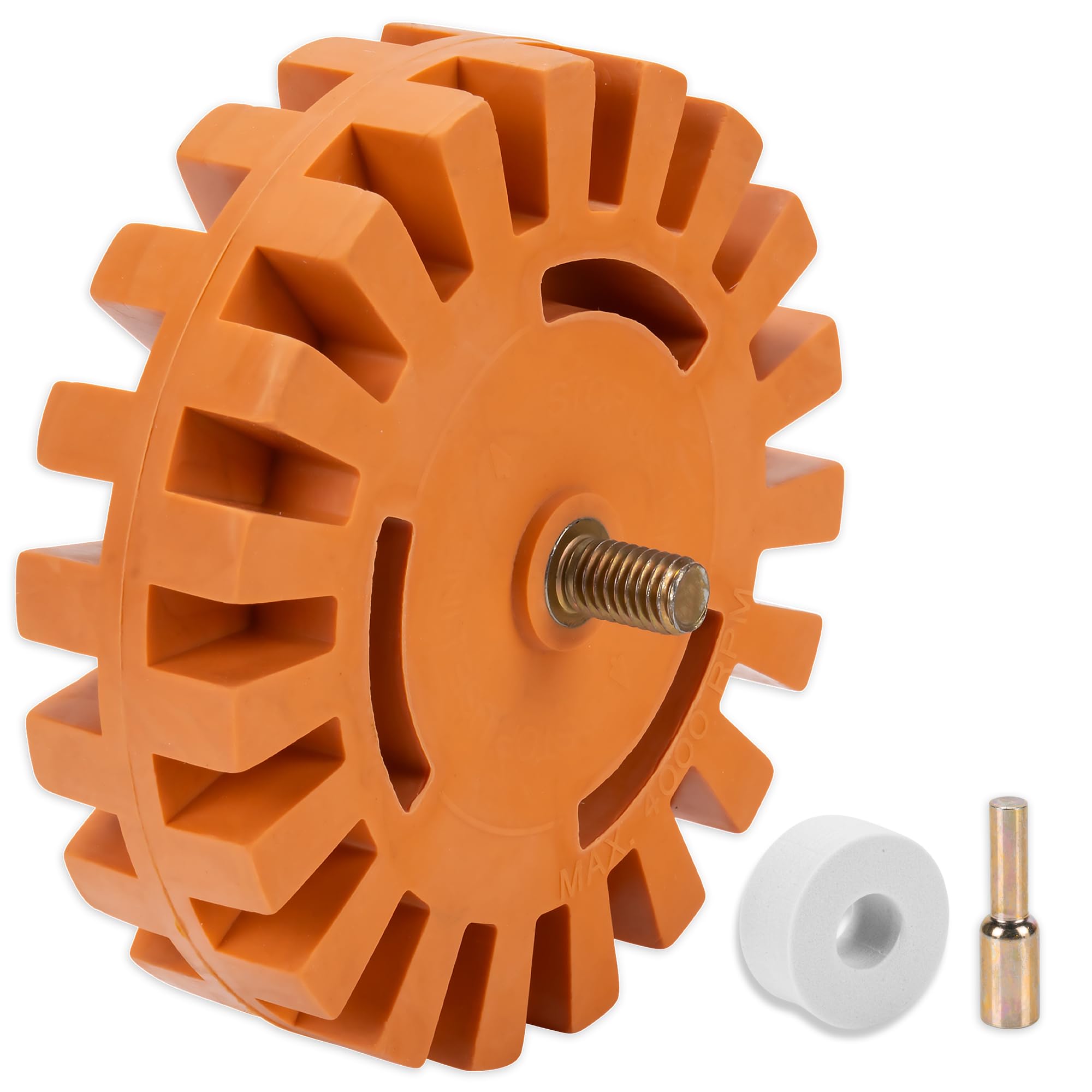 Glue Gone Rubber Eraser Wheel Decal Remover - Quick, Efficient, Reliable Tool for Removing Decals, Stickers, and Adhesives from 