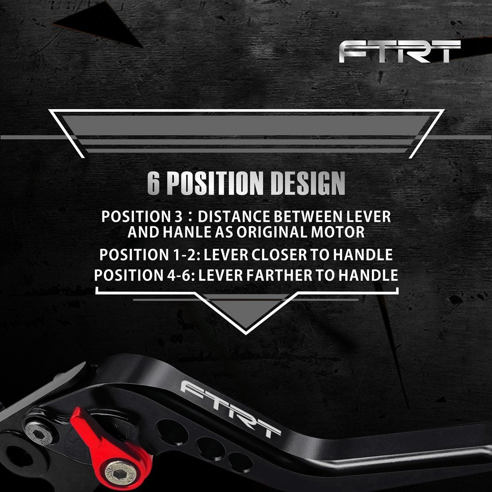 Ftrt Adjustable Brake Clutch Levers Compatible With Grom Msx125 2014-2023, Cbr250R 2011-2013,Cbr300R/Cb300F/Fa 2014-2022,Cb400F/