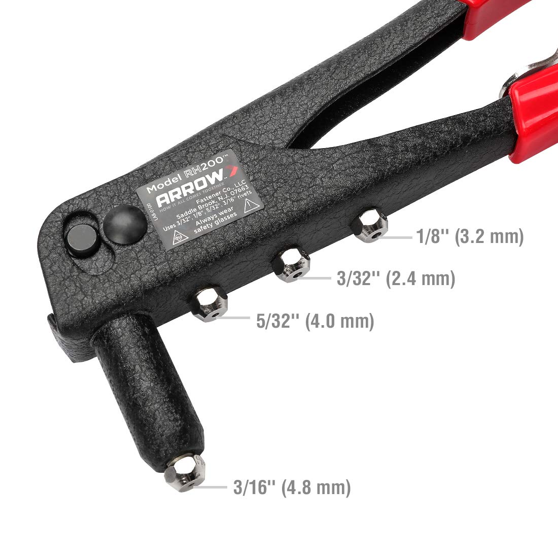 Arrow Heavy Duty Riveter Kit, Professional Pop Rivet Gun With Assorted 120 Rivets