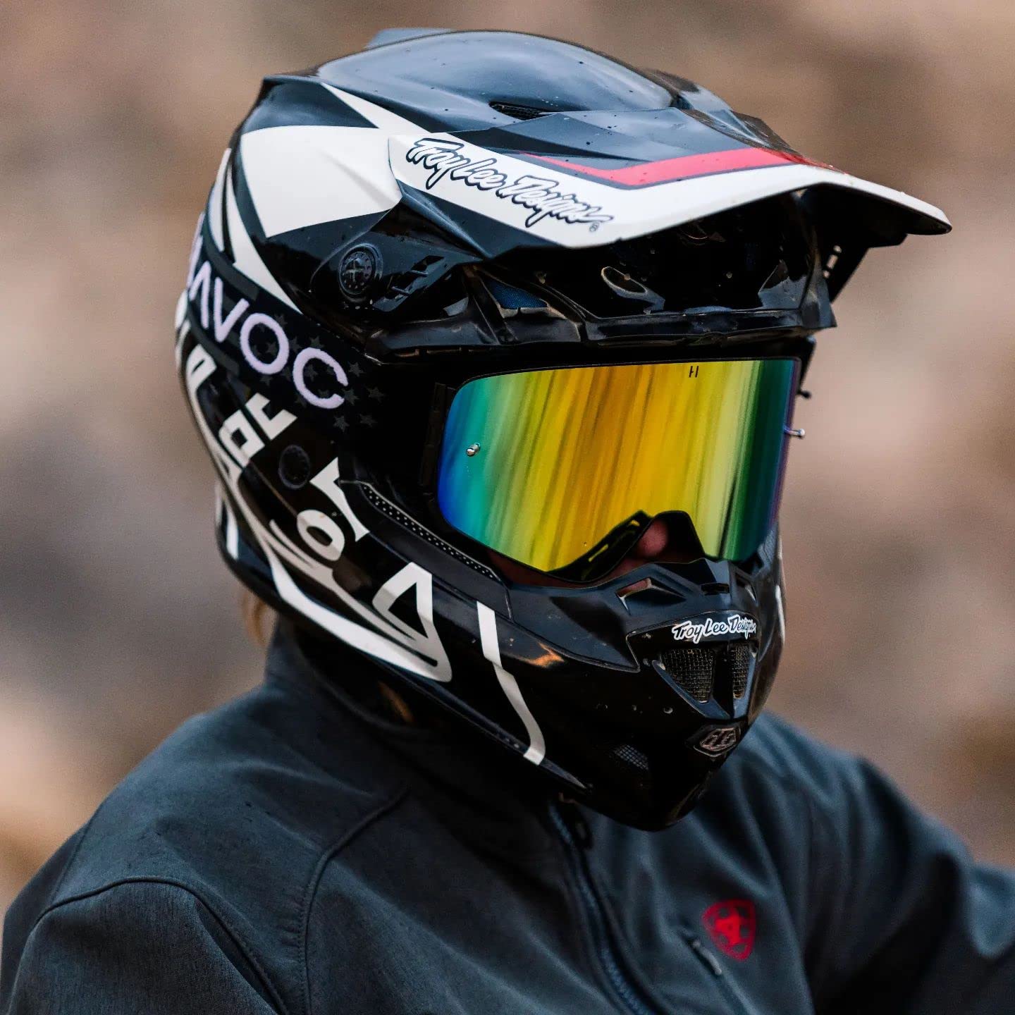 Havoc Racing Magnetic Frameless Goggles - For Motocross, Dirt Biking, Snowboarding, Atv, & Utv - States Goggles, Clear Lens, & H