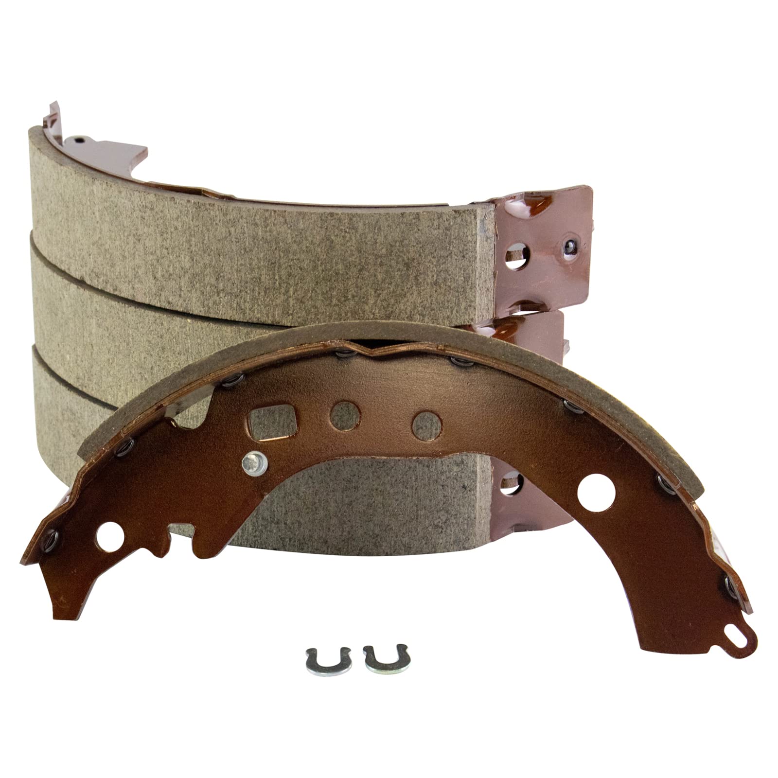 TRQ Rear Brake Drum & Shoe Set Kit LH Driver & RH Passenger Sides Direct Fit for Scion iQ Toyota Prius C