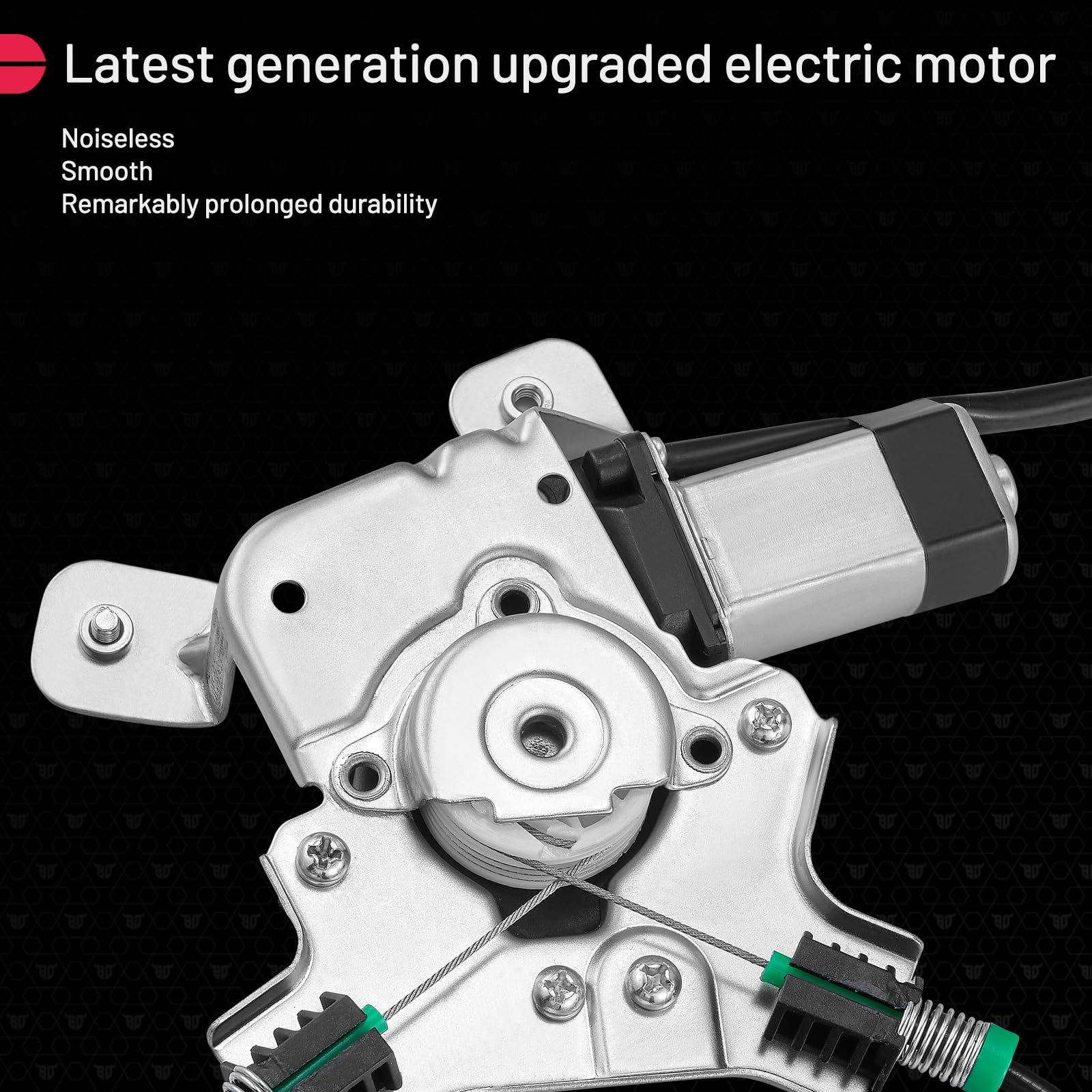 BDFHYK 741-390 Power Window Regulator with Motor Rear Left for 2007-2014 Cadillac Escalade 2007-2014 Chevrolet Tahoe 2007-2014 G