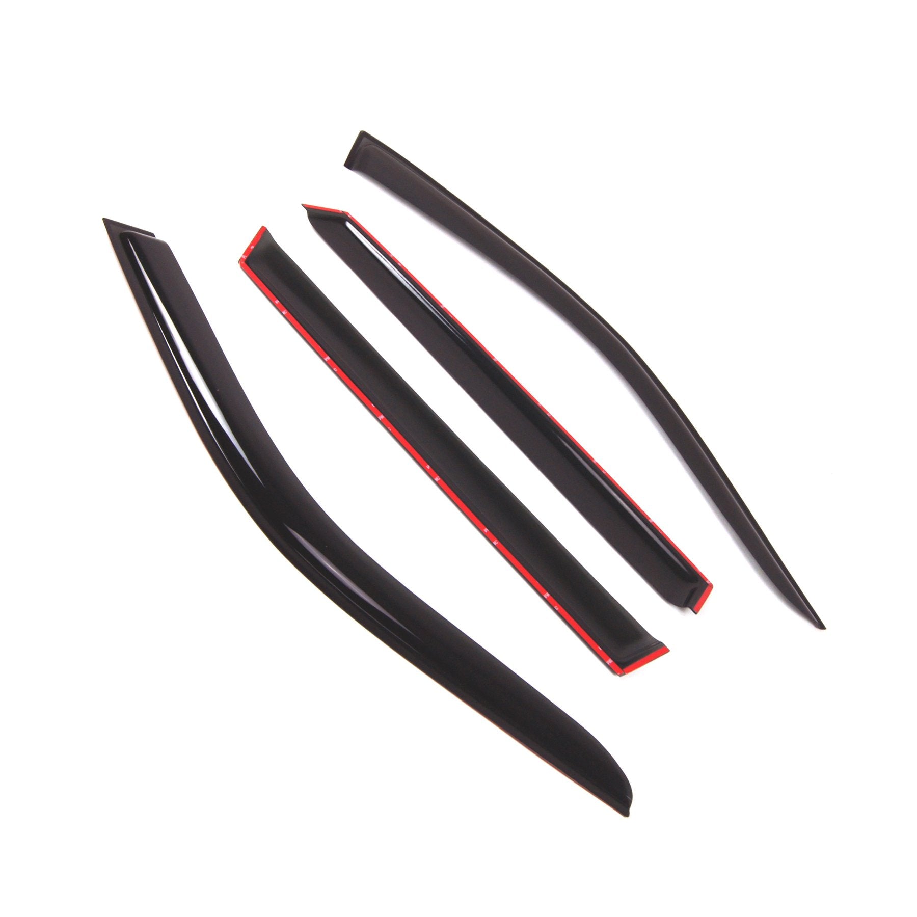 Tuningpros Outside Mount Window Vent Visors Rain Guards Compatible With Bmw X5 2007-2013 | Side Window Wind Deflectors Rain Shie