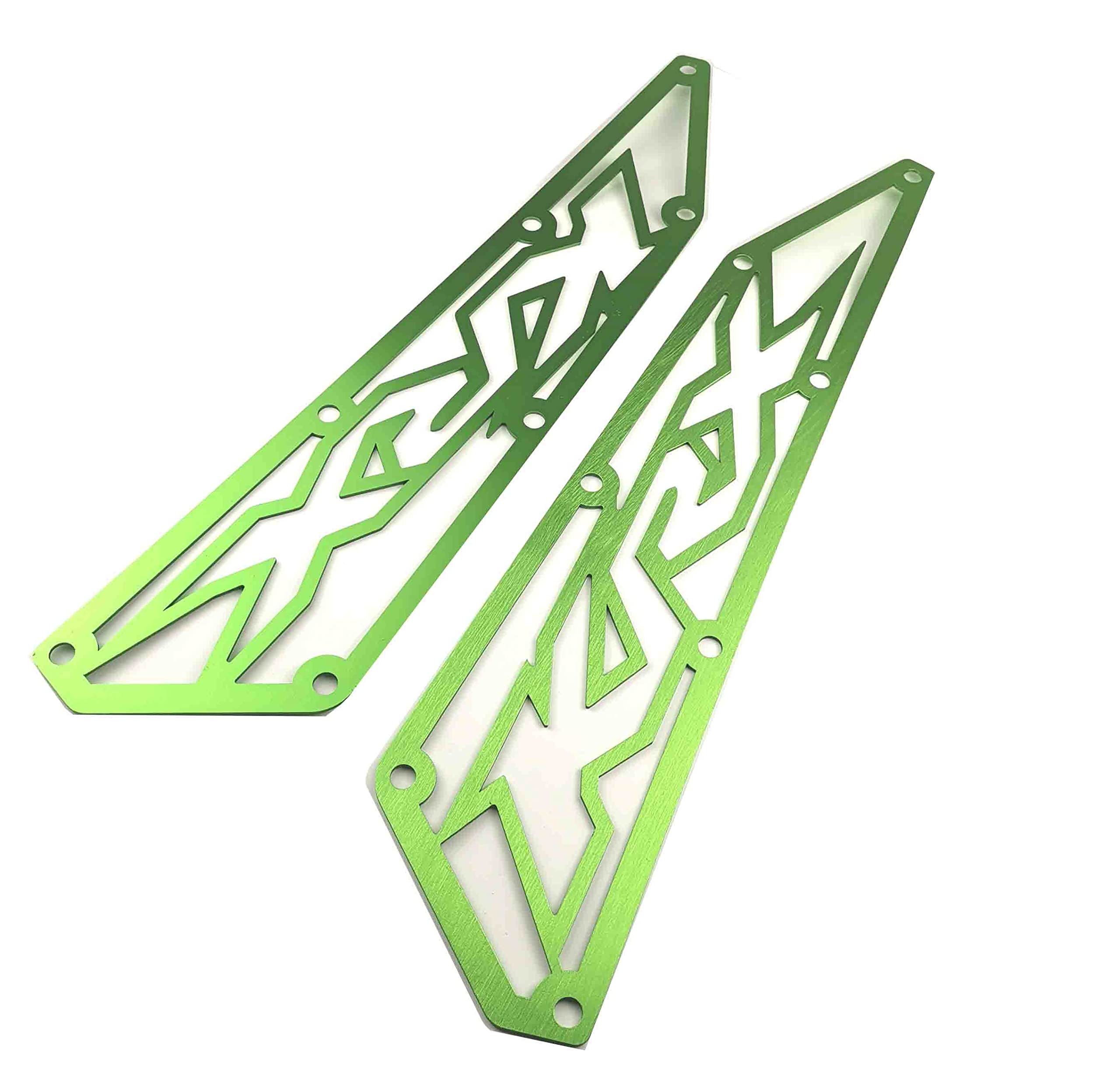 Kawasaki Krx 1000 Frog Skin Air Intake Covers Made In Aluminum Anodized Green New