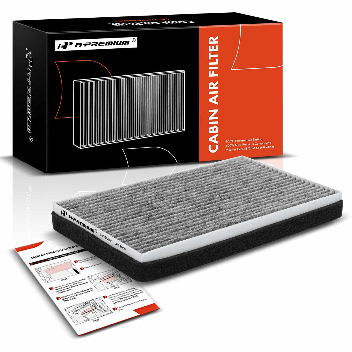 A-Premium Cabin Air Filter with Activated Carbon Compatible with Buick Allure, Century, LaCrosse, Regal & Chevrolet Impala, Mont