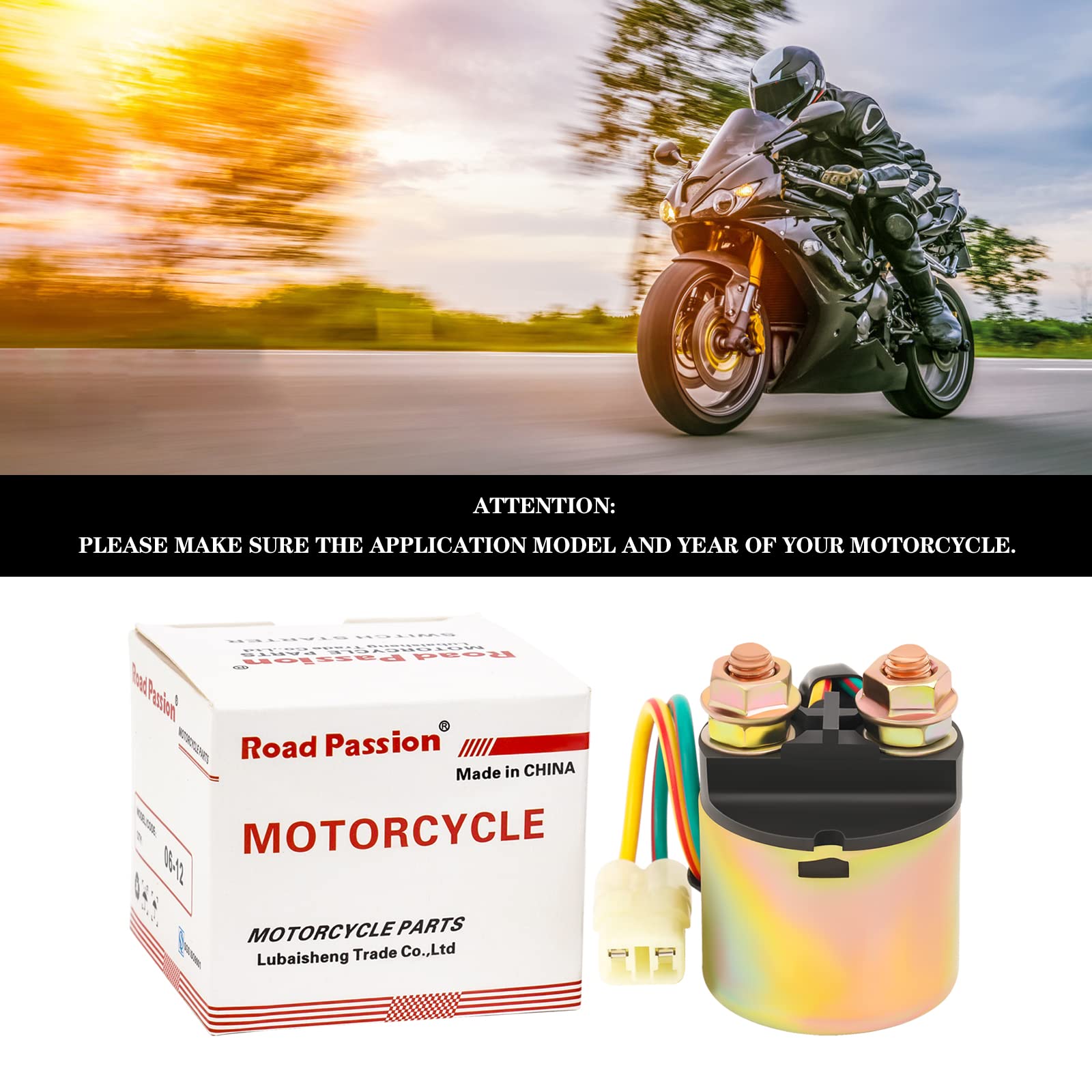 Road Passion Starter Solenoid Relay For Atv Trx500 Fourtrax Foreman Rubicon 2001-2011 Trx650 Fourtrax Rincon 2003-2005 Trx680 Fourtrax Rincon 2006-2010 Trx90 Trx350 Trx400 Trx500 Trx650