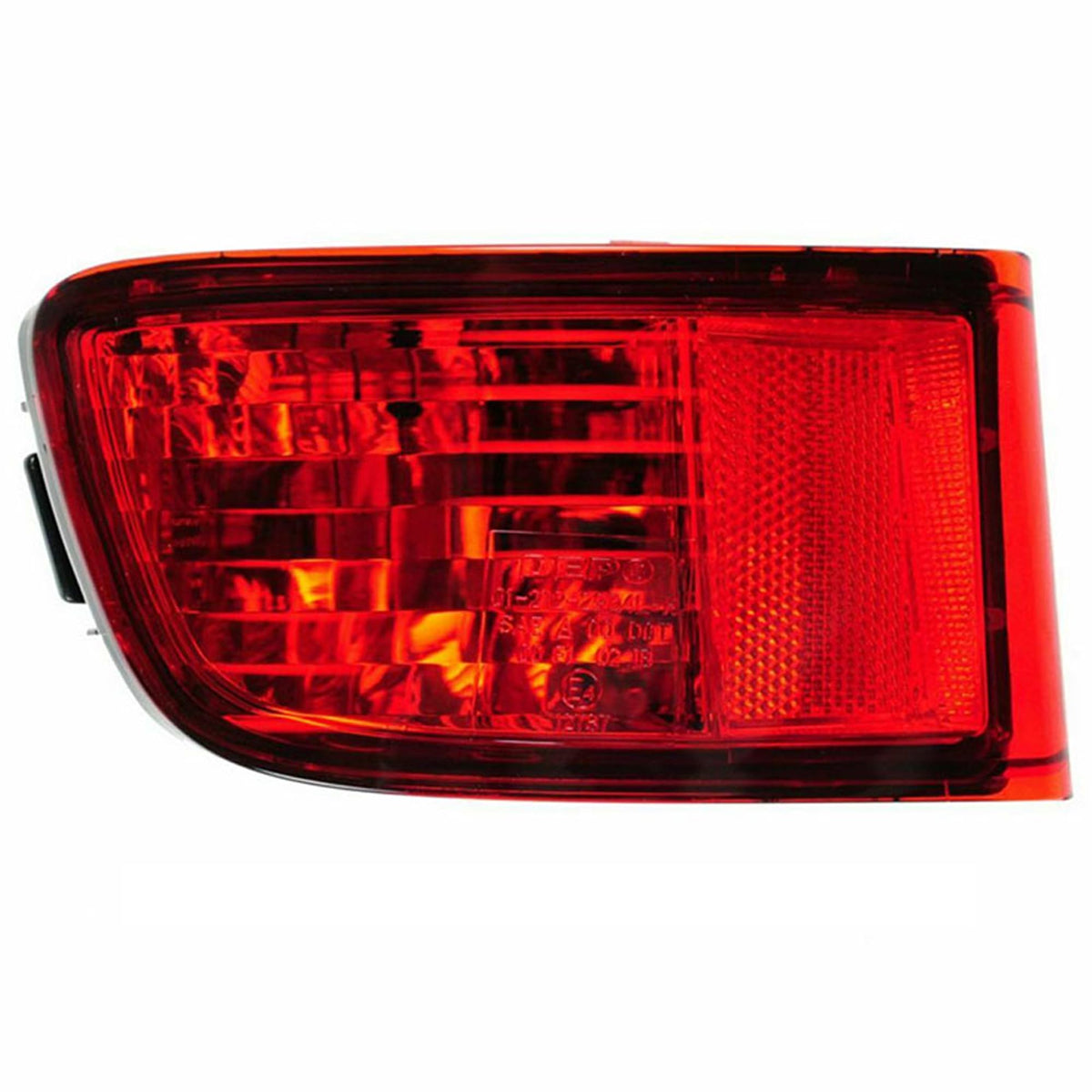 Riloer Driver Side Rear Bumper Reflector, Rear Left Tail Light Red Lens, Compatible With Toyota 2003-2005 4Runner