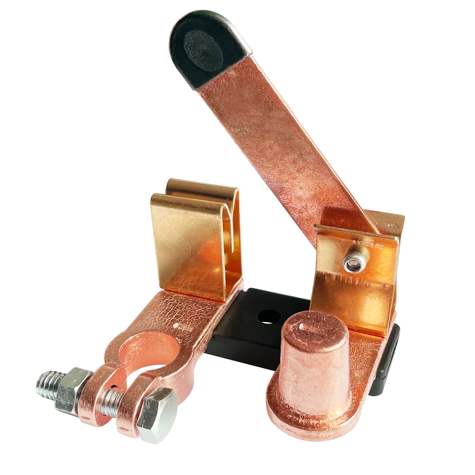 Top Post Knife Blade Master Switch, Ampper 12V / 24V Battery Disconnect Switch Isolator Power Cut Off For Marine Car Boat Rv Atv (Negative, Vertical)