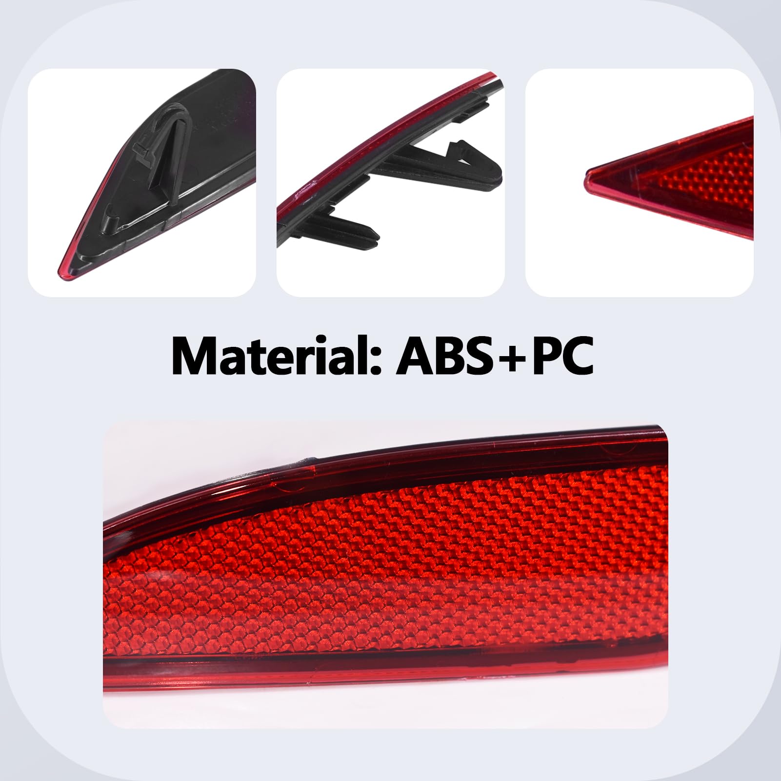 Right Rear Bumper Reflector Set Fits for Chevy Malibu 2016-2021 Replaces GM1185113, 23174490 (Right)