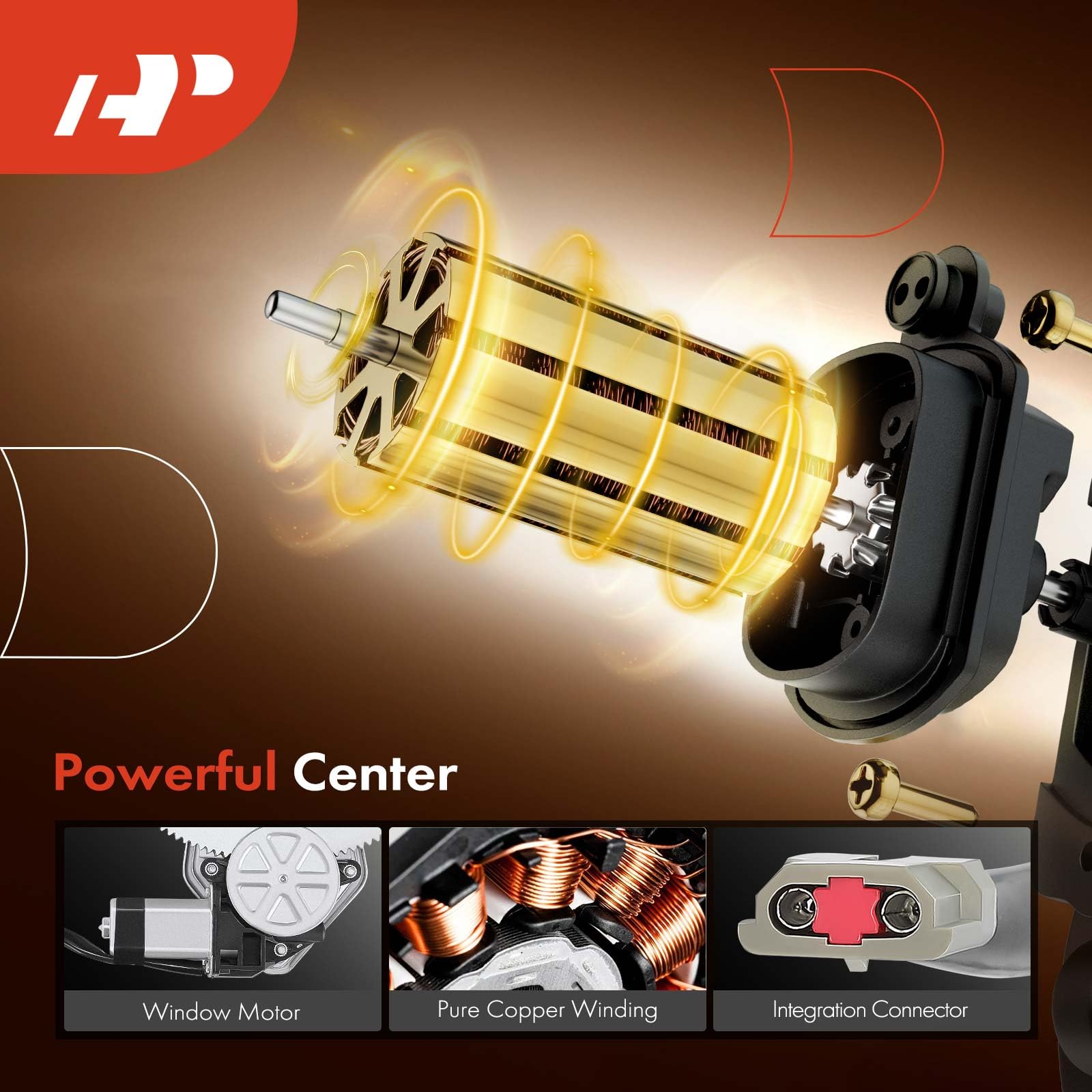 A-Premium Power Window Regulator With Motor Compatible With Ford Ranger 1993-2011 Front Passenger Side