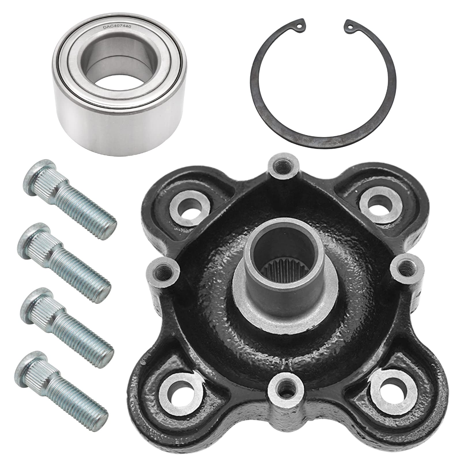 Rear Wheel Hub Bearing Kit for Polaris Ranger 900 1000 Diesel 570-Full-Size Brutus GEM eM1400 M1400 Pro-XD, OEM# 5137431-067 514