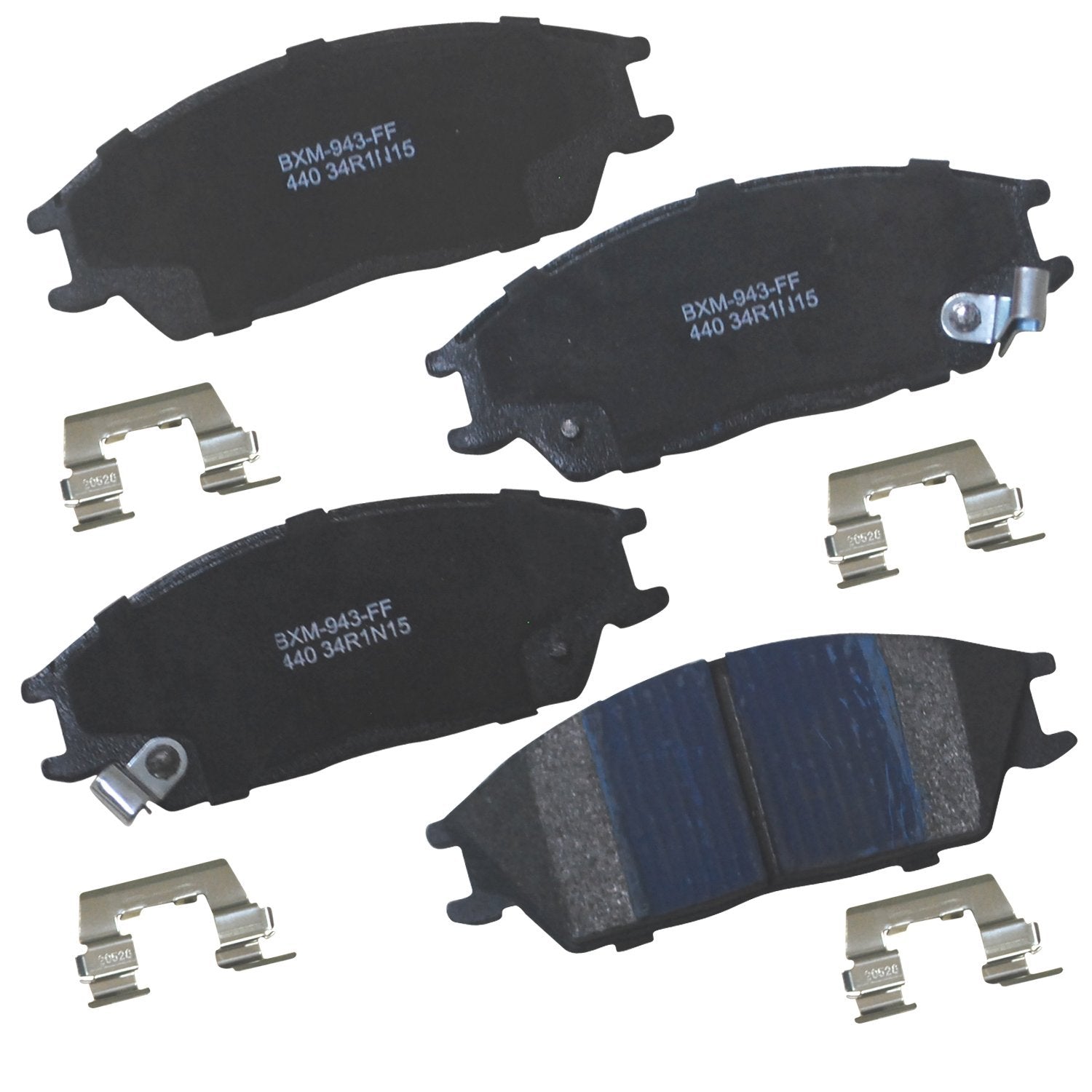 Bendix Premium Sbm440 Semi-Metallic Front Brake Pads For Dodge Verna 2006-2004, Hyundai Accent 2005-1995, Excel 1994-1989, Scoup