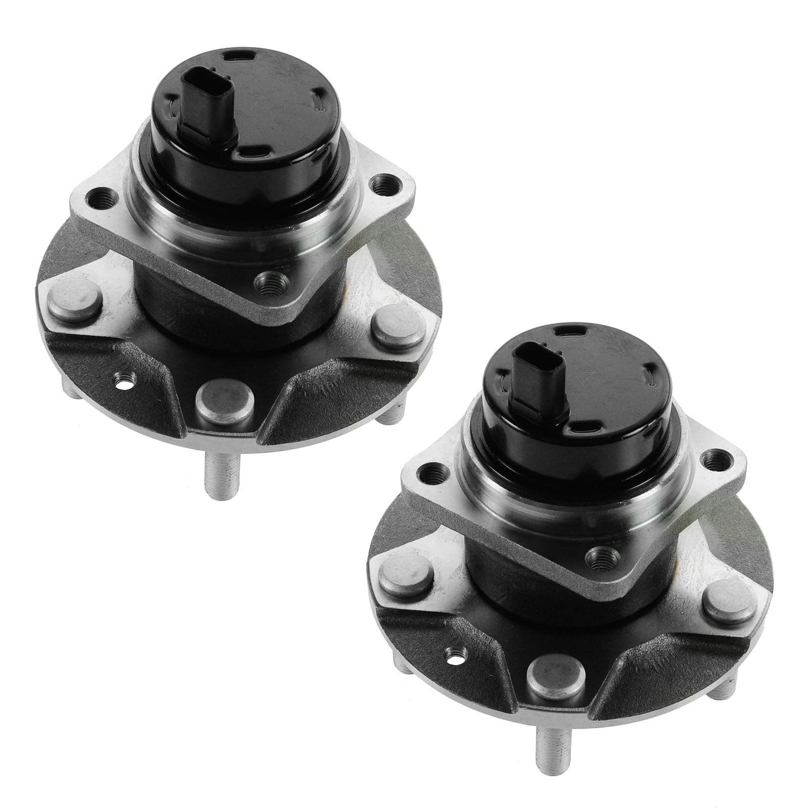 Trq Front Wheel Hub Bearings Assembly Set Compatible With 2004-2011 Mazda Rx-8