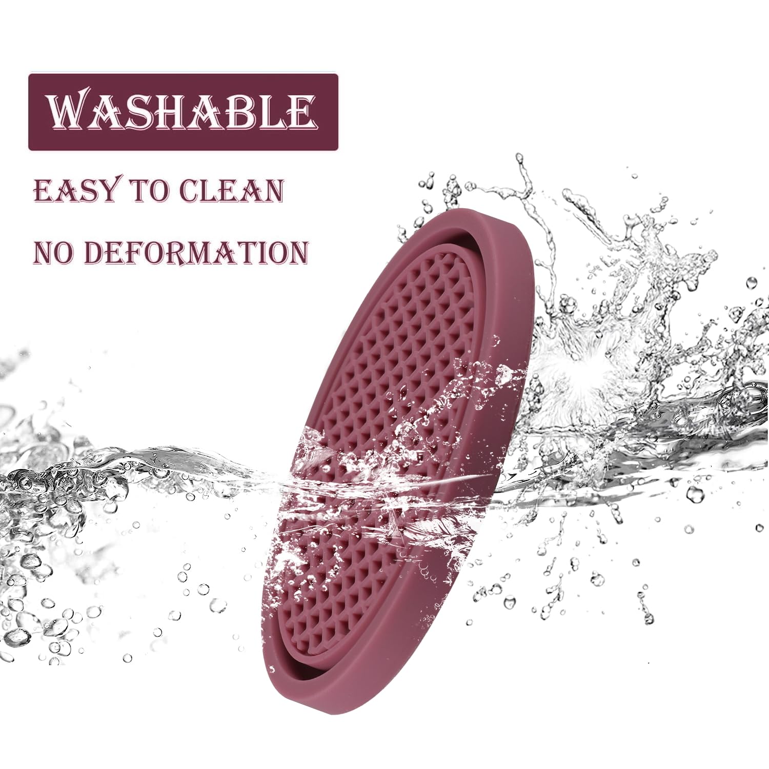 Singaro Car Cup Coaster, 4Pcs Universal Non-Slip Cup Holders Embedded In Ornaments Coaster, Car Interior Accessories, Purple Glo