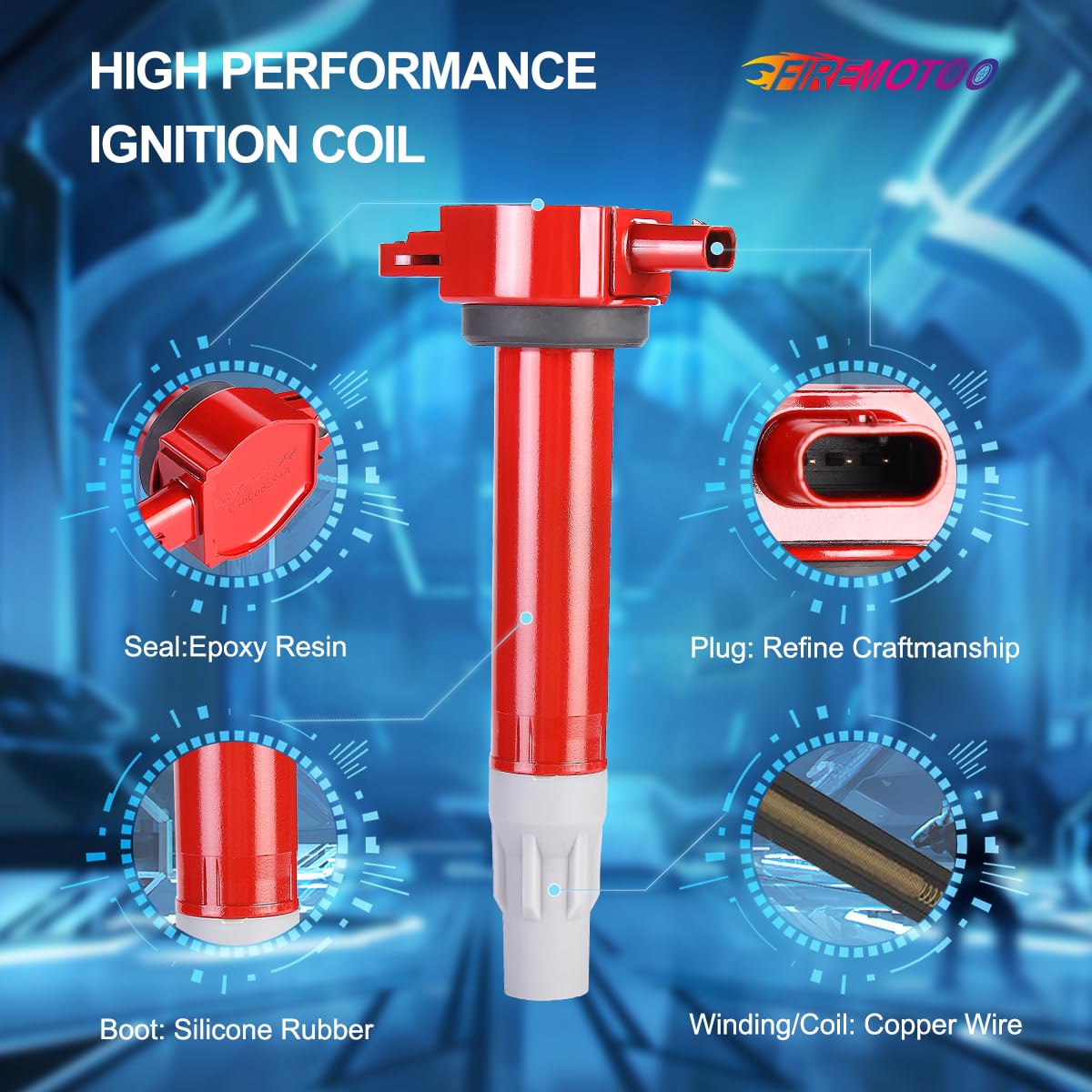 Pack Of 6 Ignition Coil Pack Compatible With Dodge Avenger Challenger Charger Journey Magnum Nitro Grand Caravan For Chrysler 30