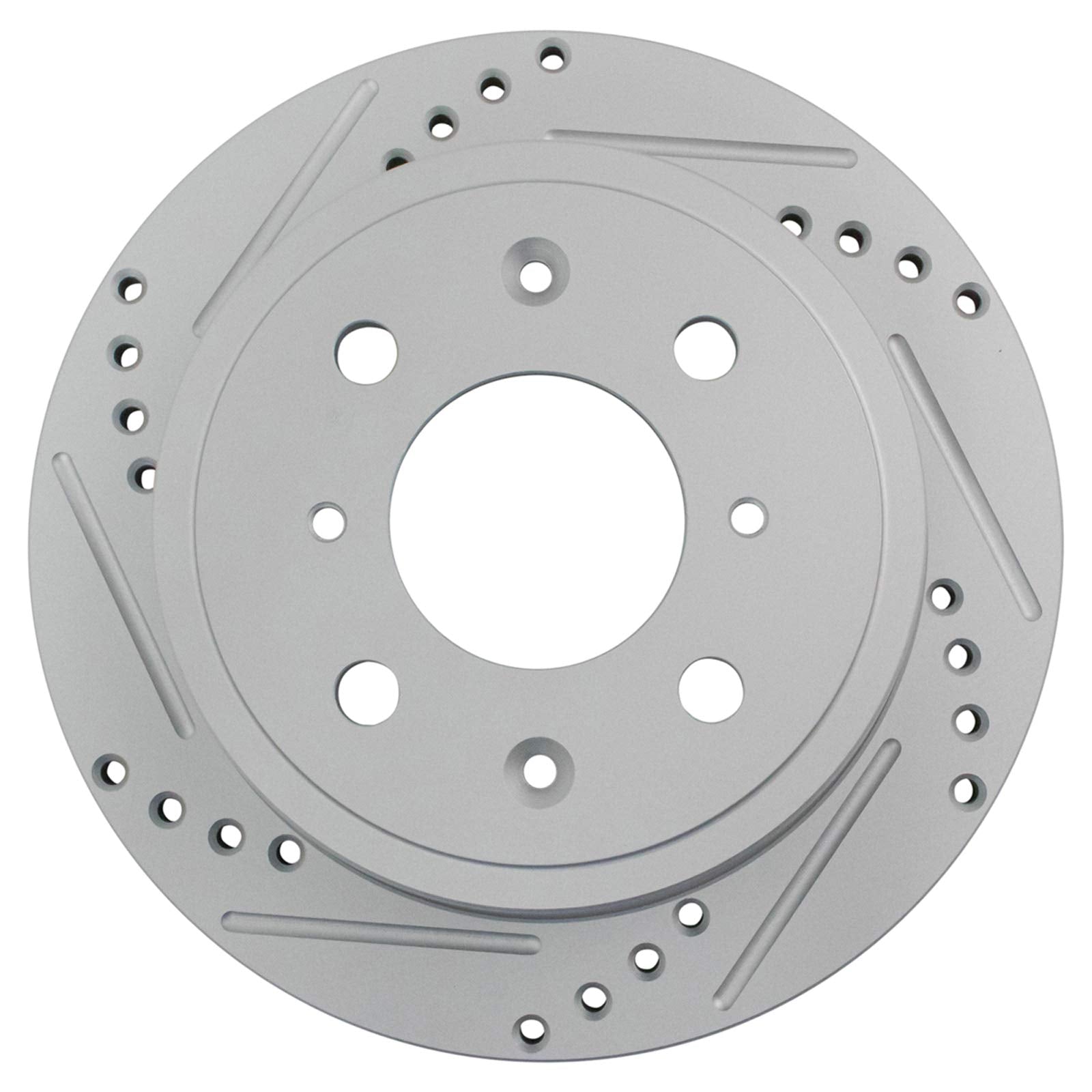 Trq Rear Performance Brake Rotor Drilled Slotted Pair Set For 1989 Accord / 1992-2000 Civic / 1993-1997 Civic Del Sol / 1990-199