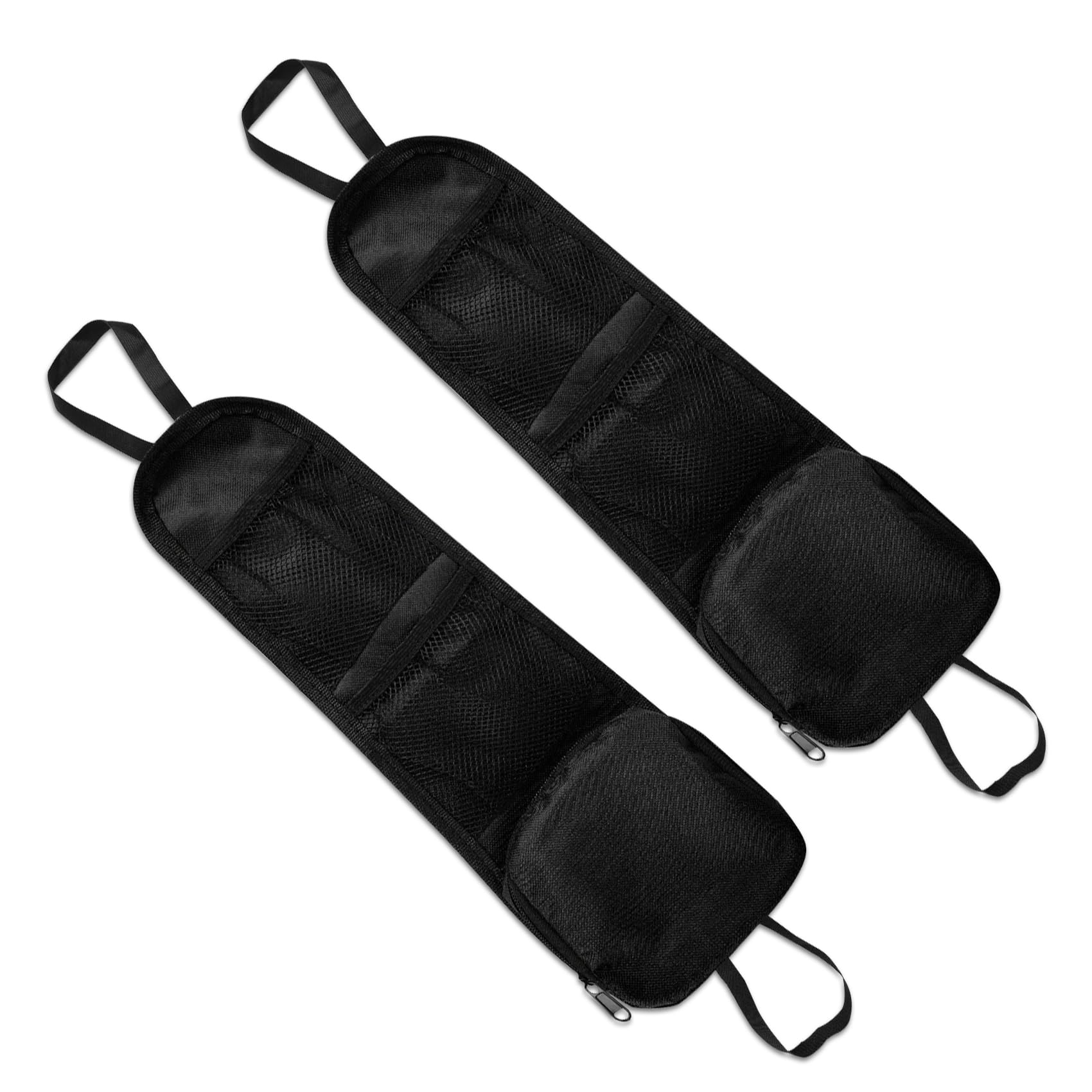 Lyxheth 2PCS Car Seat Storage Hanging Bag, Car Seat Side Organizer, Multifunctional Cars Mesh Net Pocket, MultiPocket Seats Sid