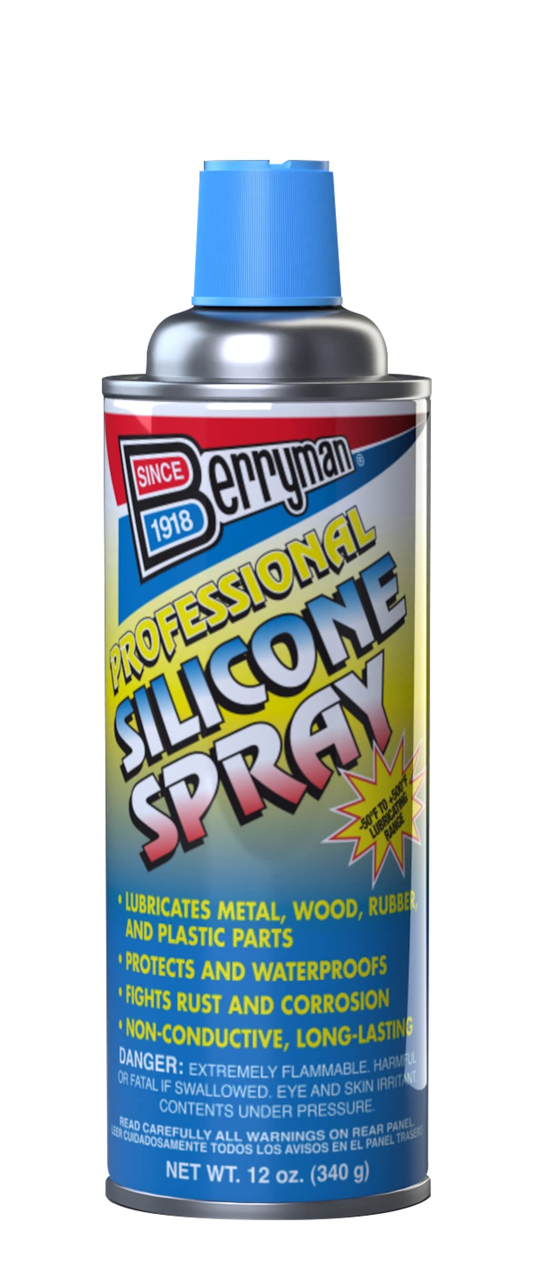 Berryman 1716 Professional Silicone Spray Voc Compliant In All 50 States, 12 Oz., Pack Of 1