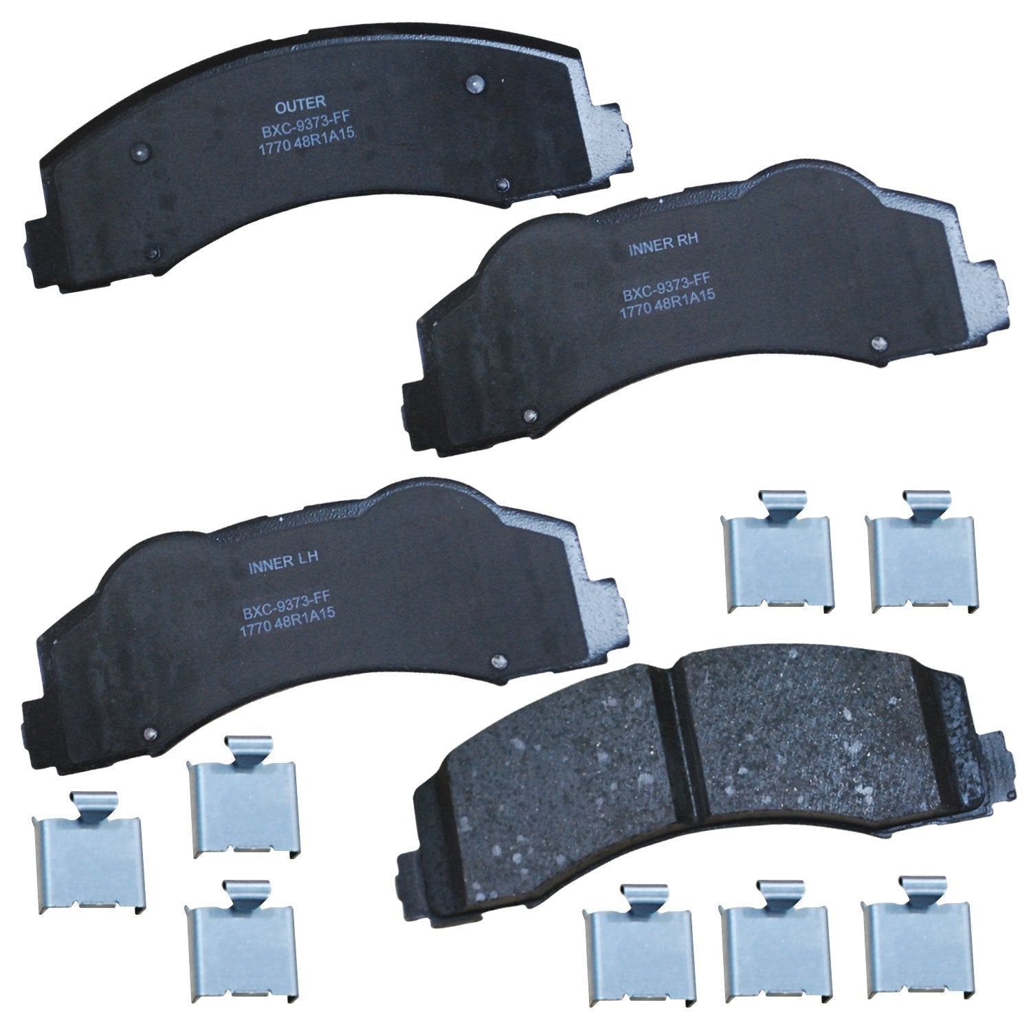 Bendix Premium Sbc1770 Ceramic Front Brake Pads For Ford Expedition 2017-2010, F-150 2017-2010, Lobo 2020-2009, Lincoln Mark Lt 