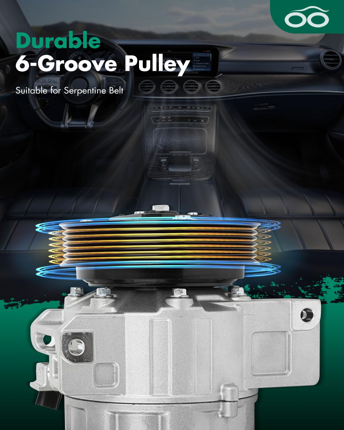 Scitoo Ac Compressor Compatible For Altima 2007-2012 For Sentra 2007-2009 2.5L Air Conditioning Compressor Co 10886C