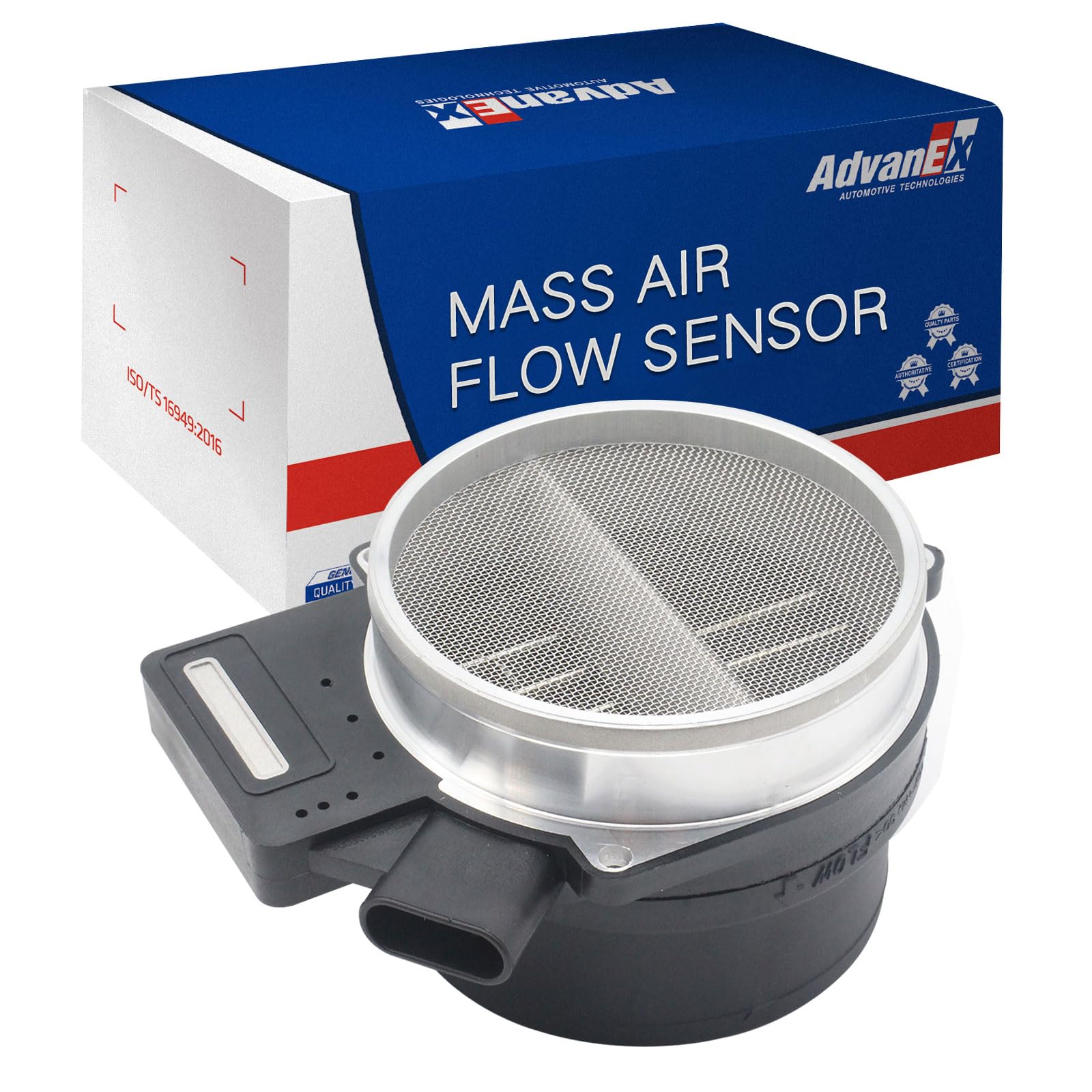 AdvanEX Mass Air Flow Sensor MAF Compatible with Chevrolet Silverado Suburban Escalade Tahoe Yukon 99-07 /Cadillac Rainier Devil