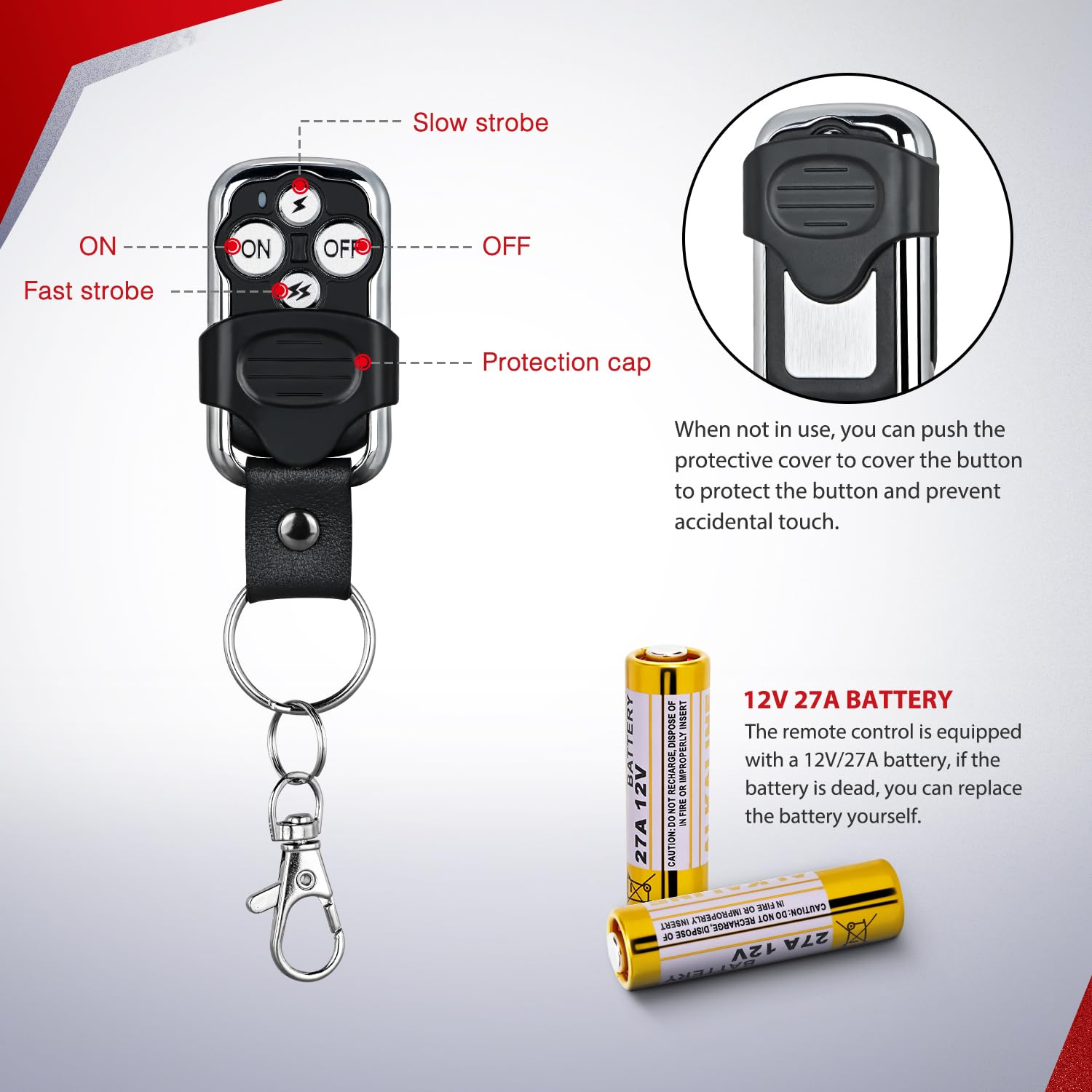 Nilight Remote Wiring Harness For Led Light Bar Wireless Strobe Flash Work Driving Lights 12V 15A 16Awg Controller 5Pin Switch W